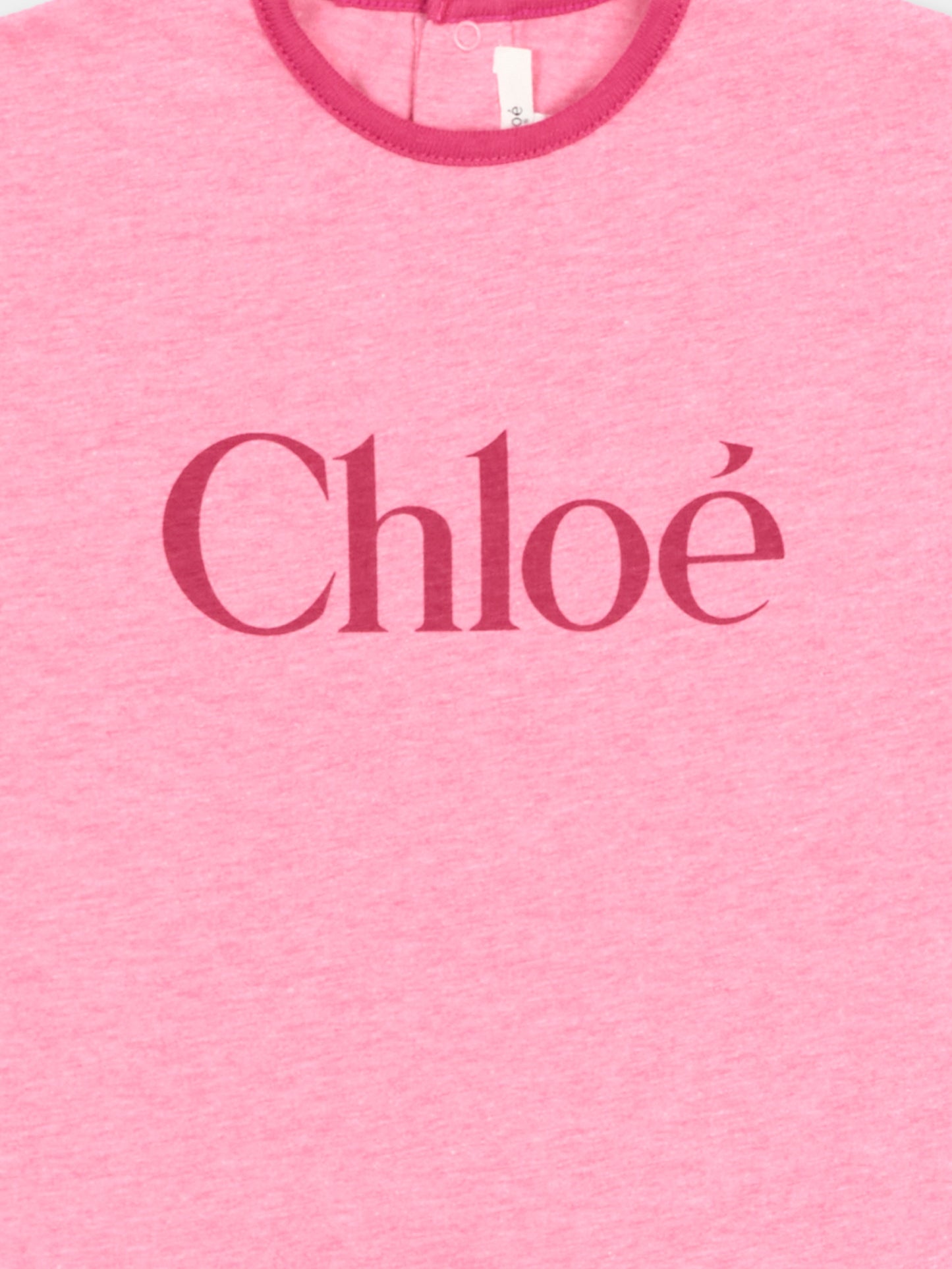 Vestito rosa per neonata con logo,Chloé Kids,C21233 F04