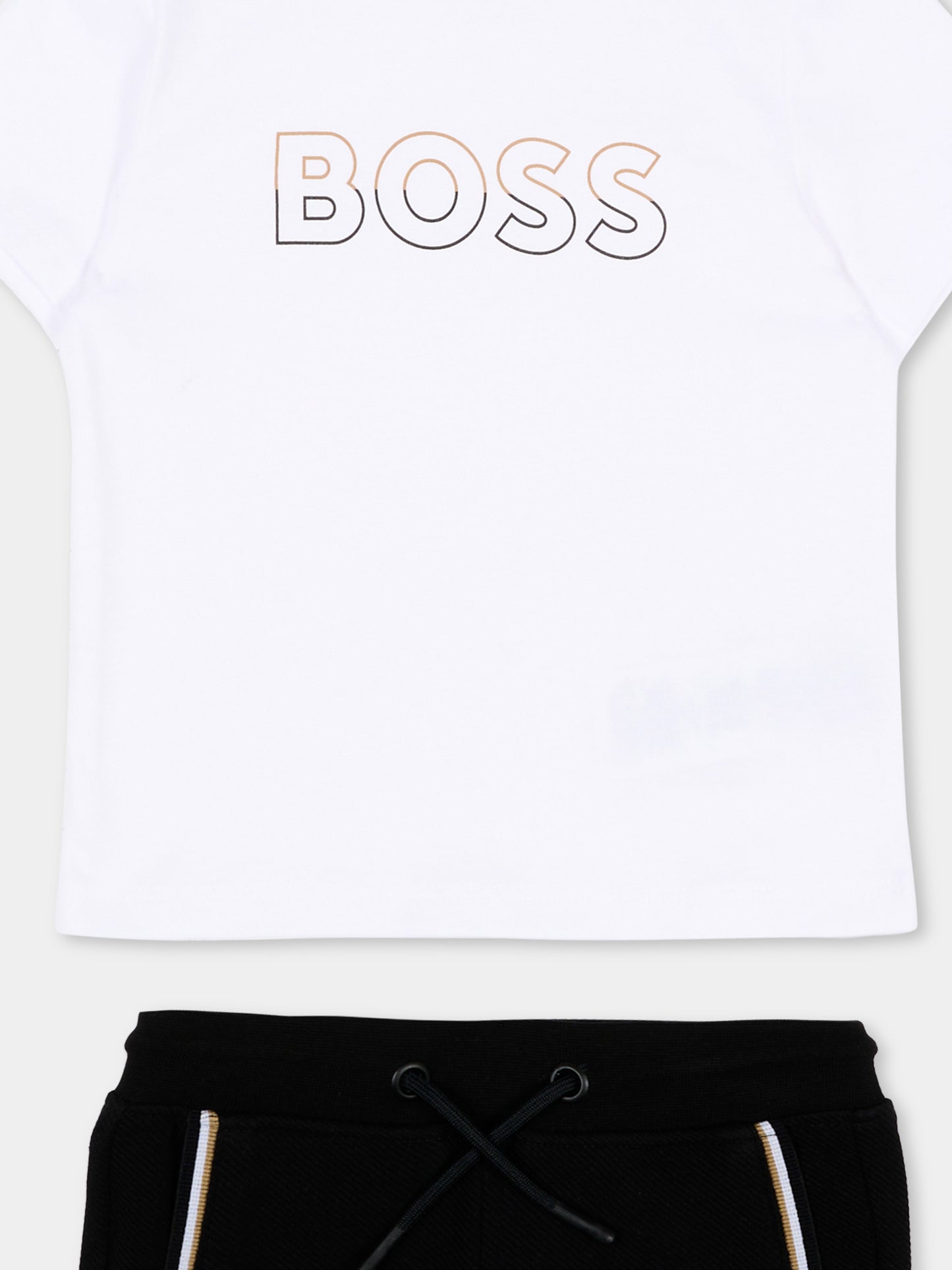 Completo sportivo multicolor per neonato con logo,Boss,J52846 09B