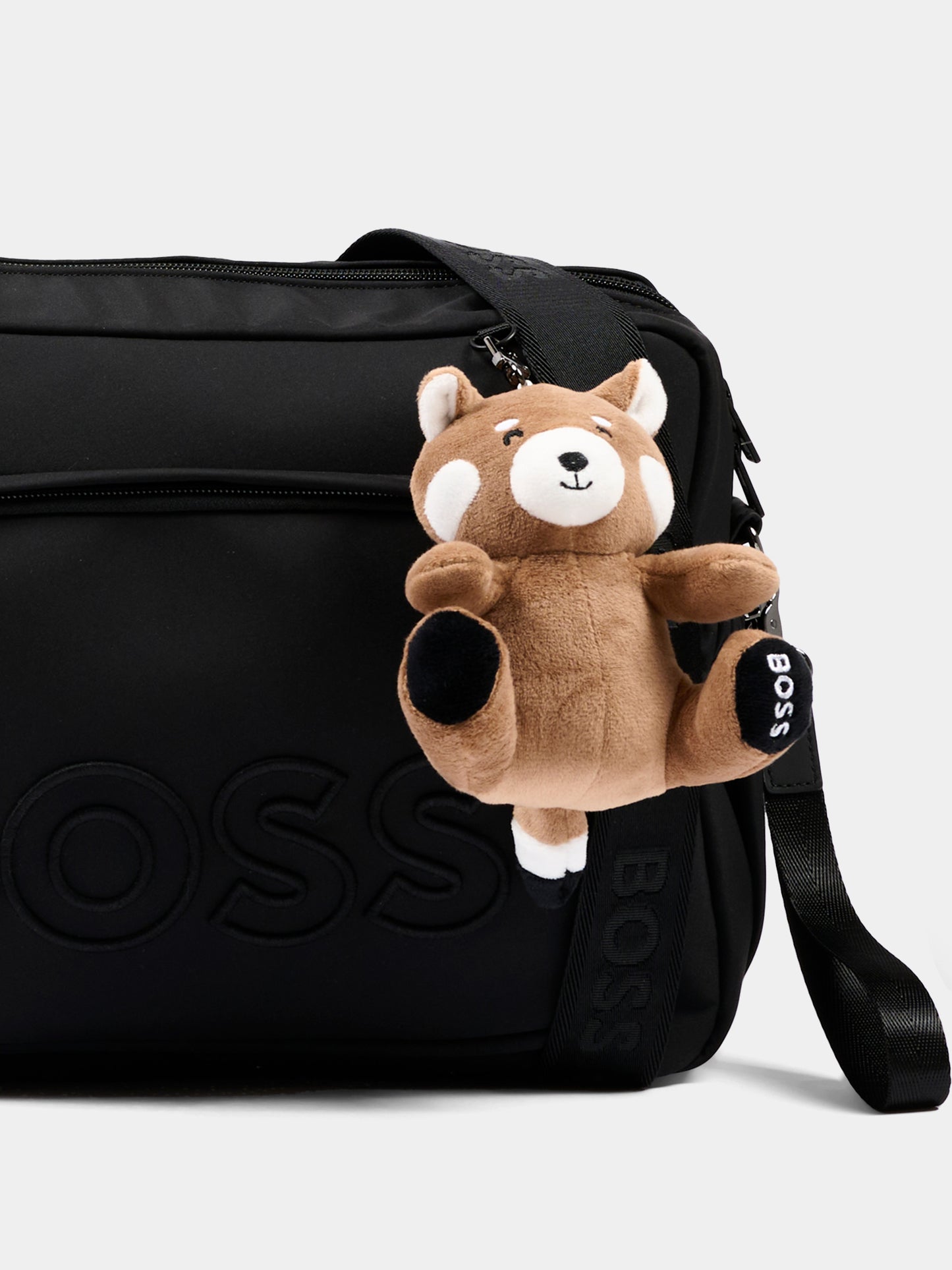 Borsa mamma nera per neonati con logo,Boss,J53178 09B