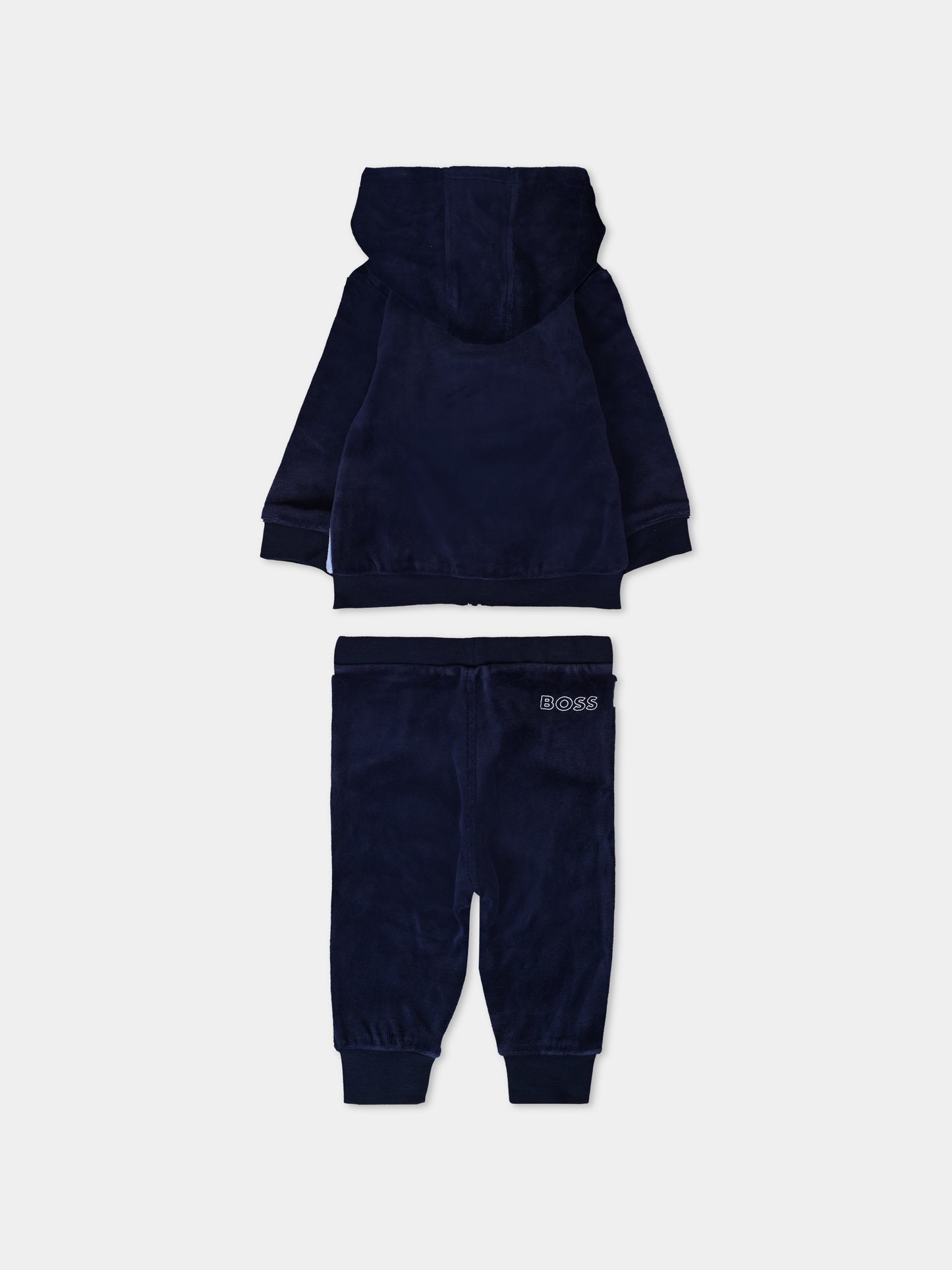 Completo blu per neonato con logo,Boss,J51058 849