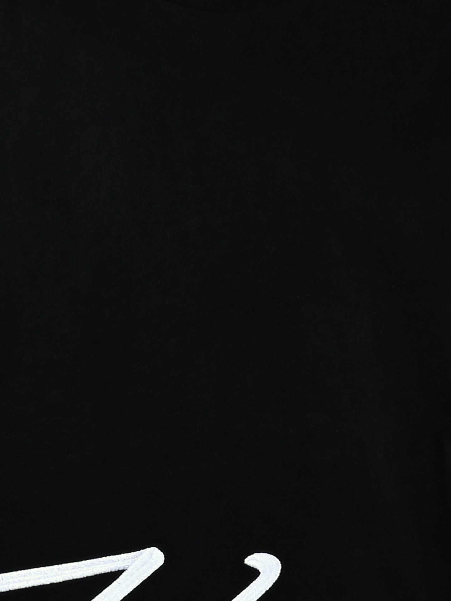 T-shirt nera per bambina con logo,Karl Lagerfeld Kids,Z30212 09B