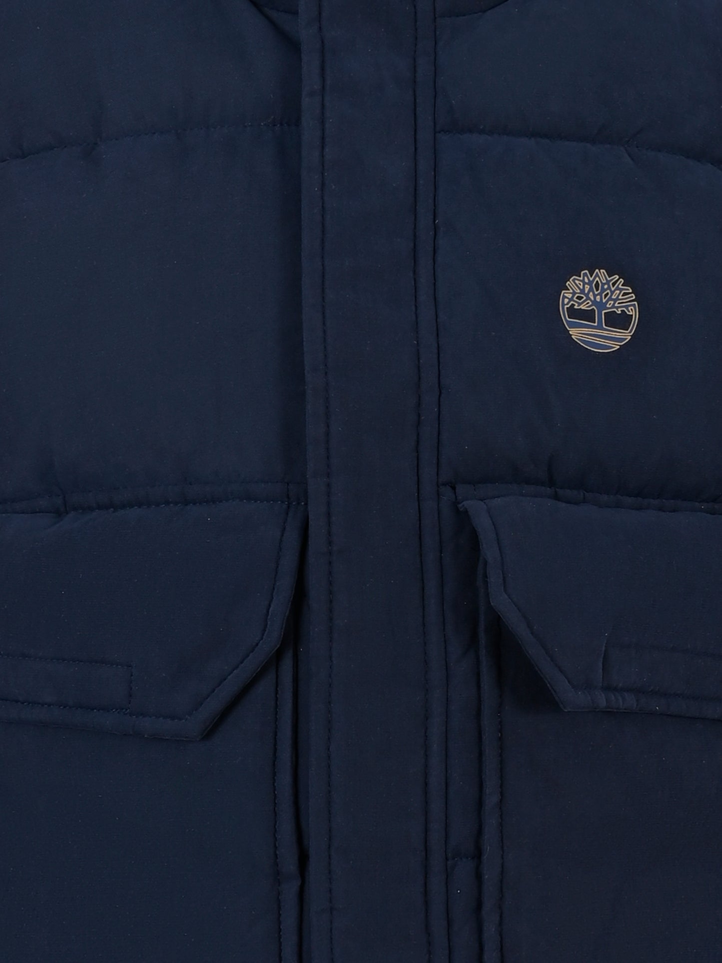 Gilet blu per bambino con logo,Timberland,T60283 83D