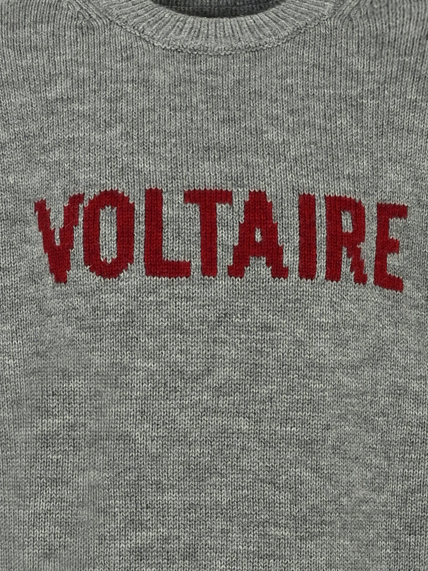 Maglione grigio per bambini con logo,Zadig & Voltaire Kids,X60168 A39