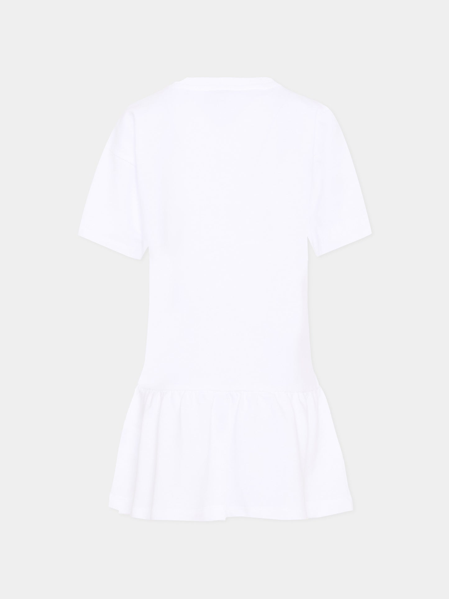 Vestito bianco per bambina con Teddy Bear,Moschino Kids,HDV0HL LCA19 10101