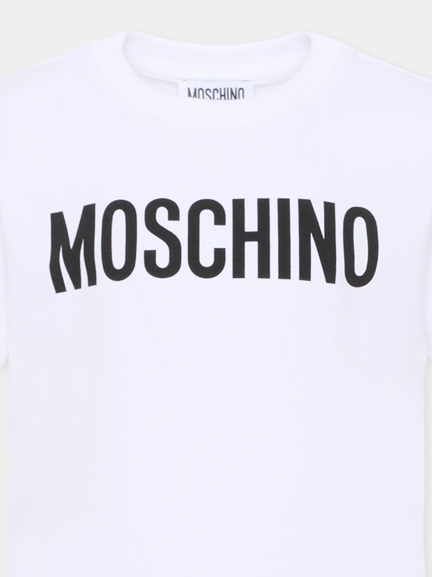 T-shirt bianca per bambini con Teddy Bear,Moschino Kids,HUM05U LBA10 10101