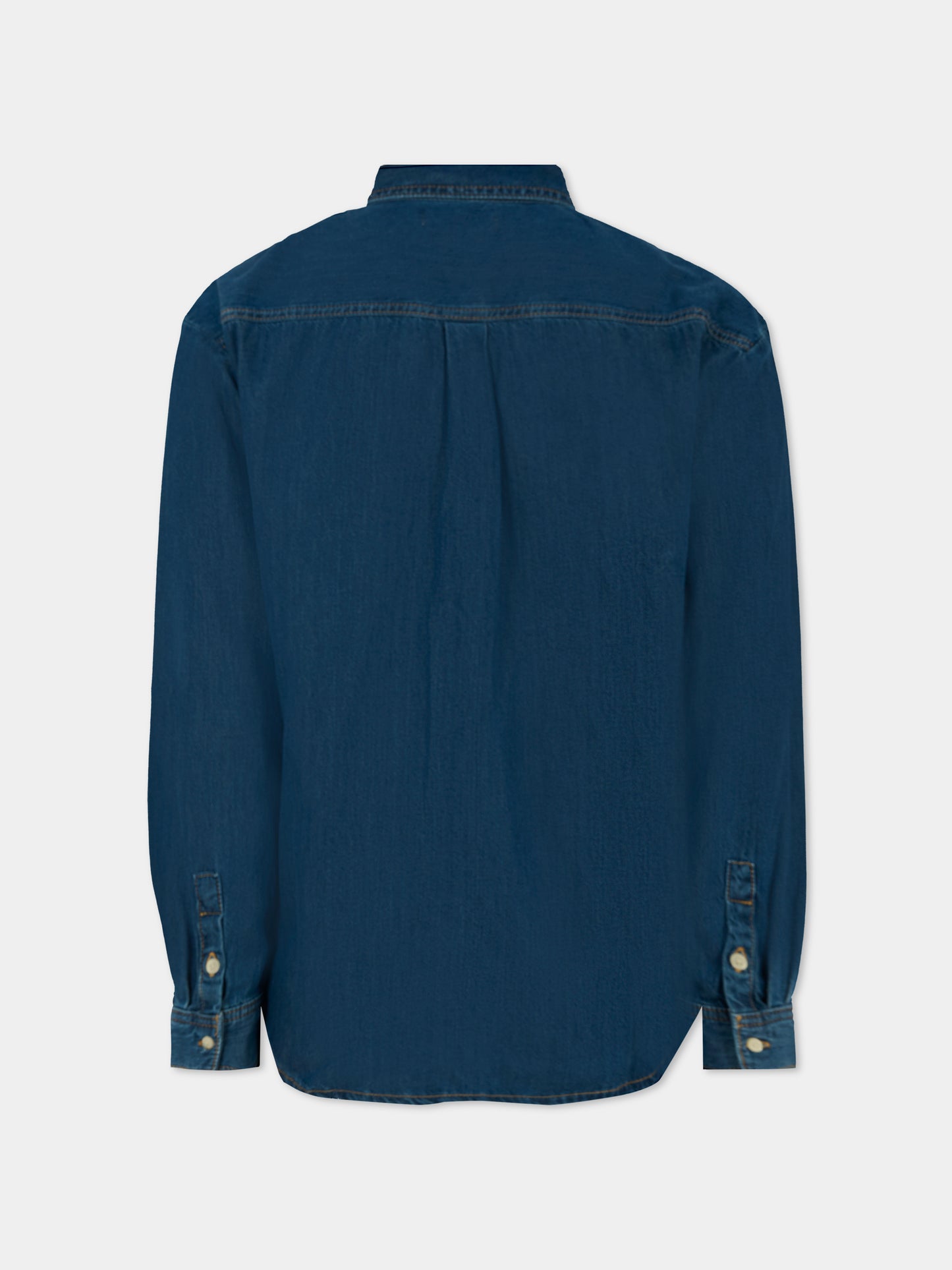 Camicia denim per bambini con logo,Calvin Klein Kids,IG0IG02720 1A4