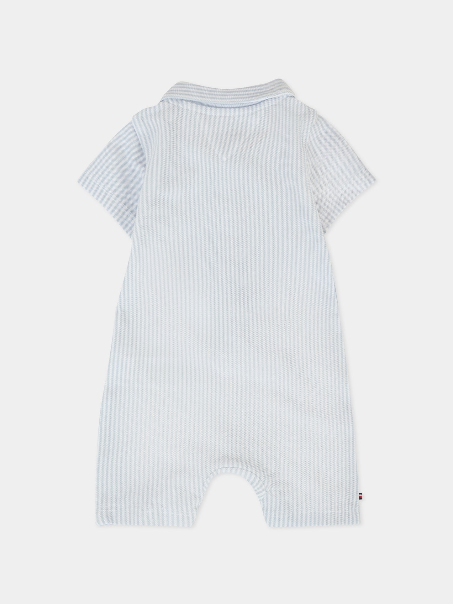 Pagliaccetto azzurro per neonato con bandierina,Tommy Hilfiger Junior,KN0KN02044 C1O