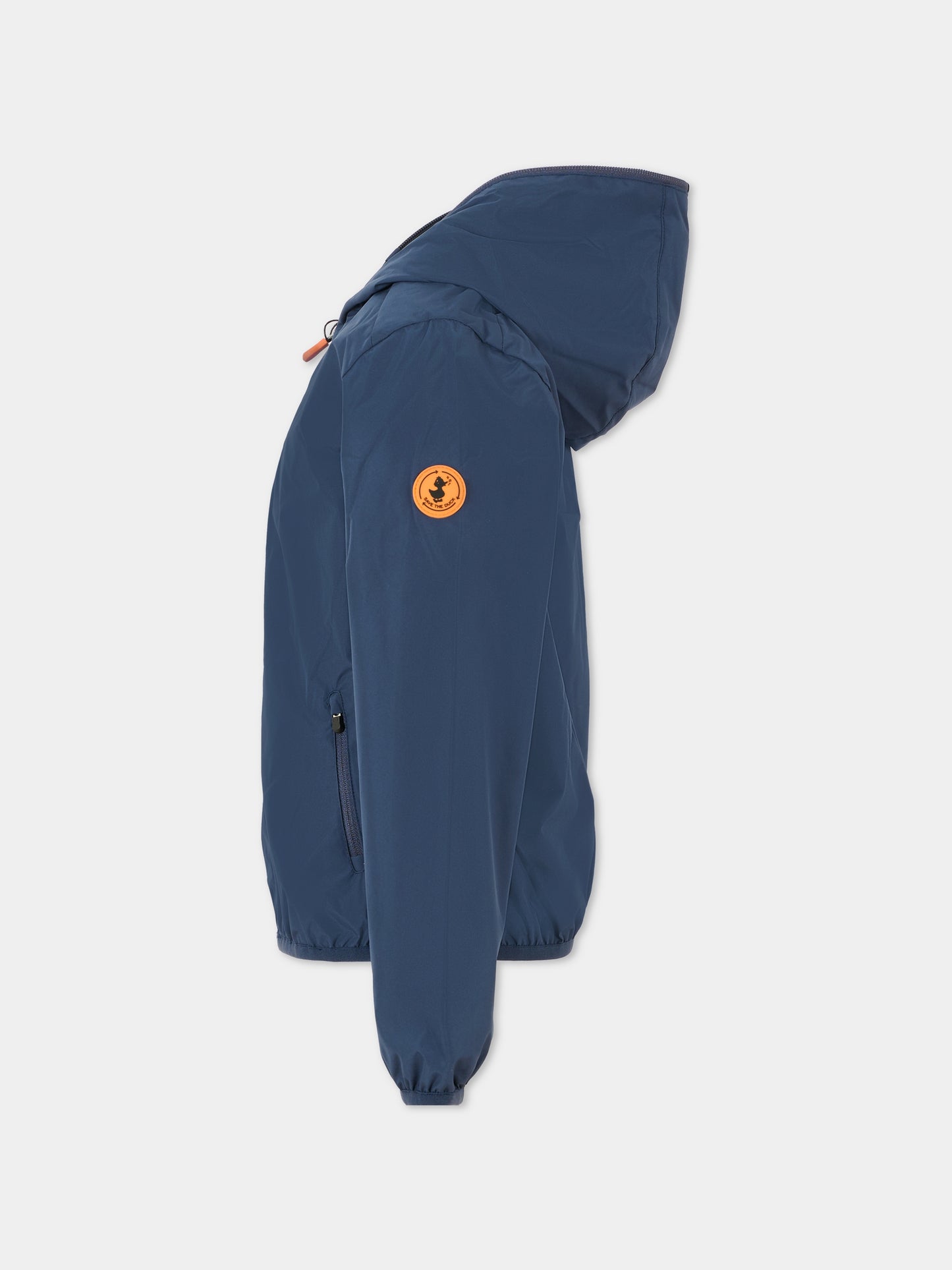 Giacca a vento Jules blu per bambini con logo,Save The Duck Kids,J30036X WIND20 90000