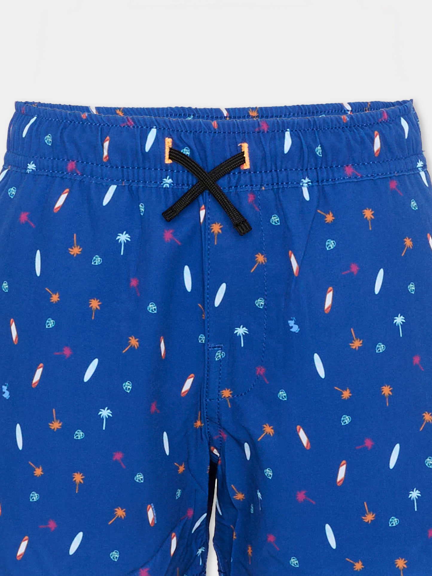 Boxer mare blu Getu per bambino con palme,Save The Duck Kids,JW1231B SIPO22 21957