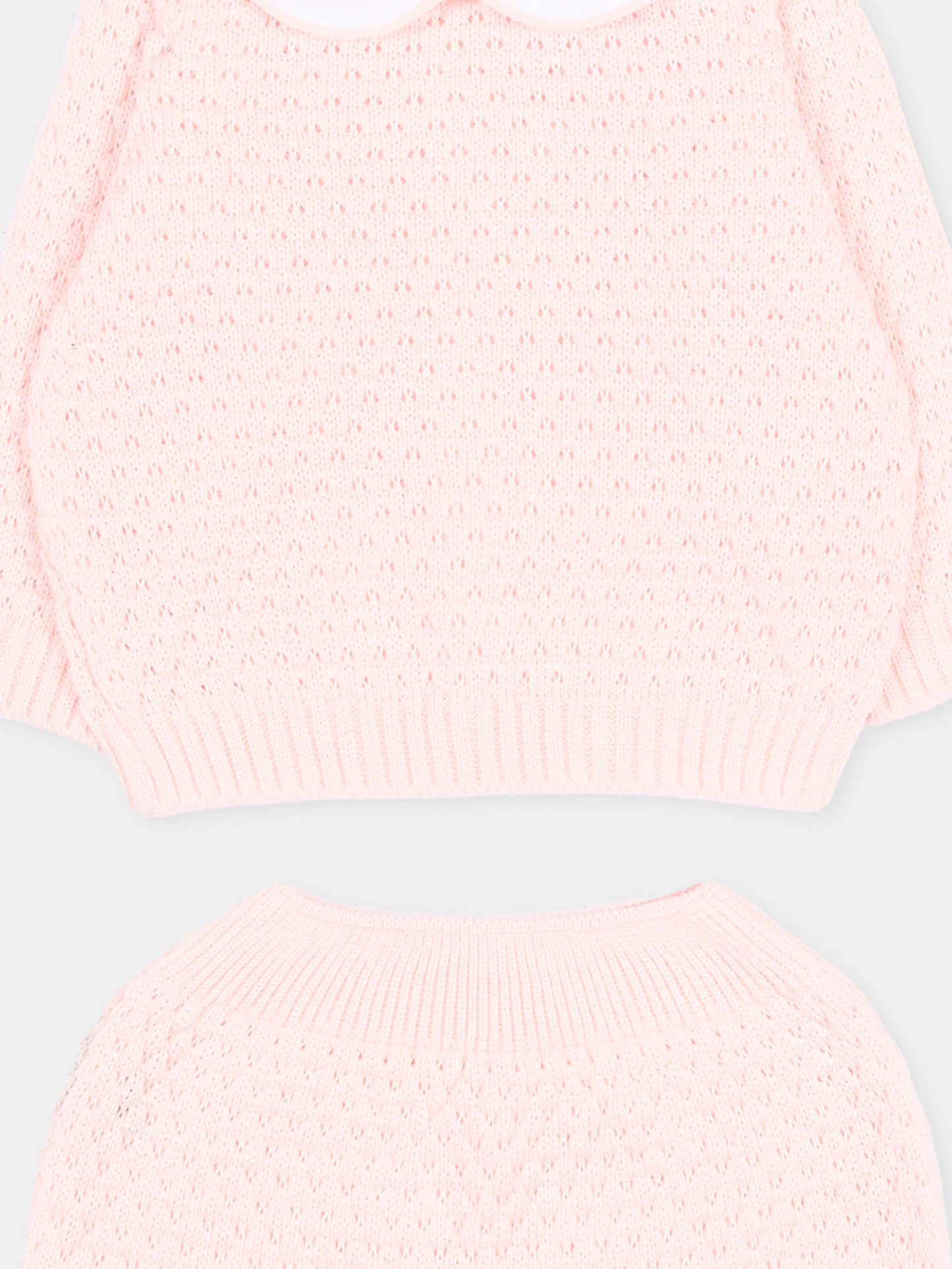 Completo nascita rosa per neonata traforato,Little Bear,3115 CIPRIA