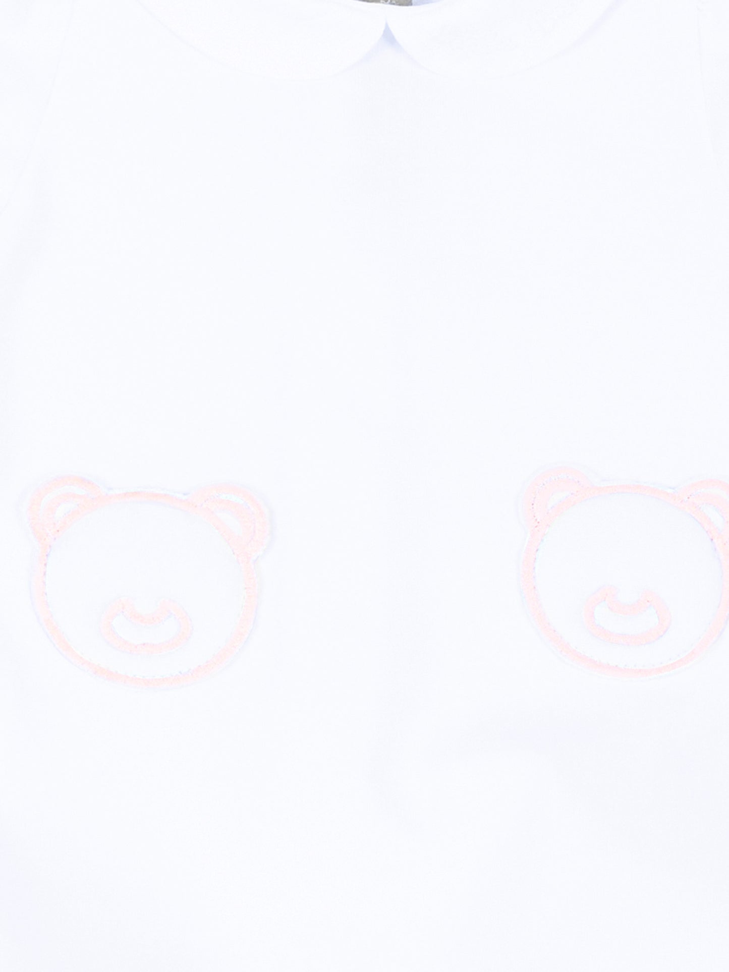 Pagliaccetto bianco per neonata orsetti,Little Bear,3072 BCO/ROSA