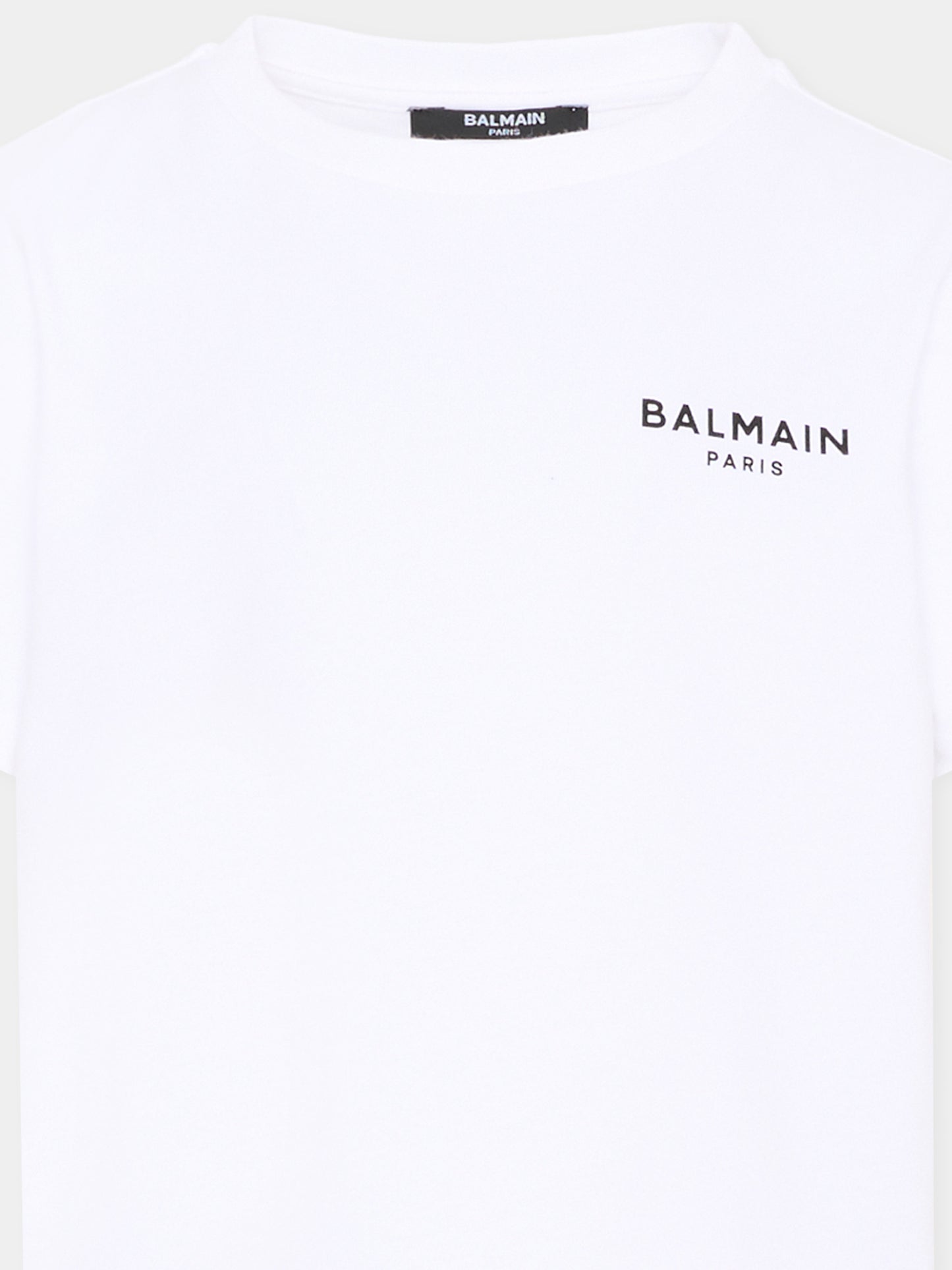 T-Shirt bianca per bambini con logo,Balmain Kids,BY8R31 Z3672 100NE