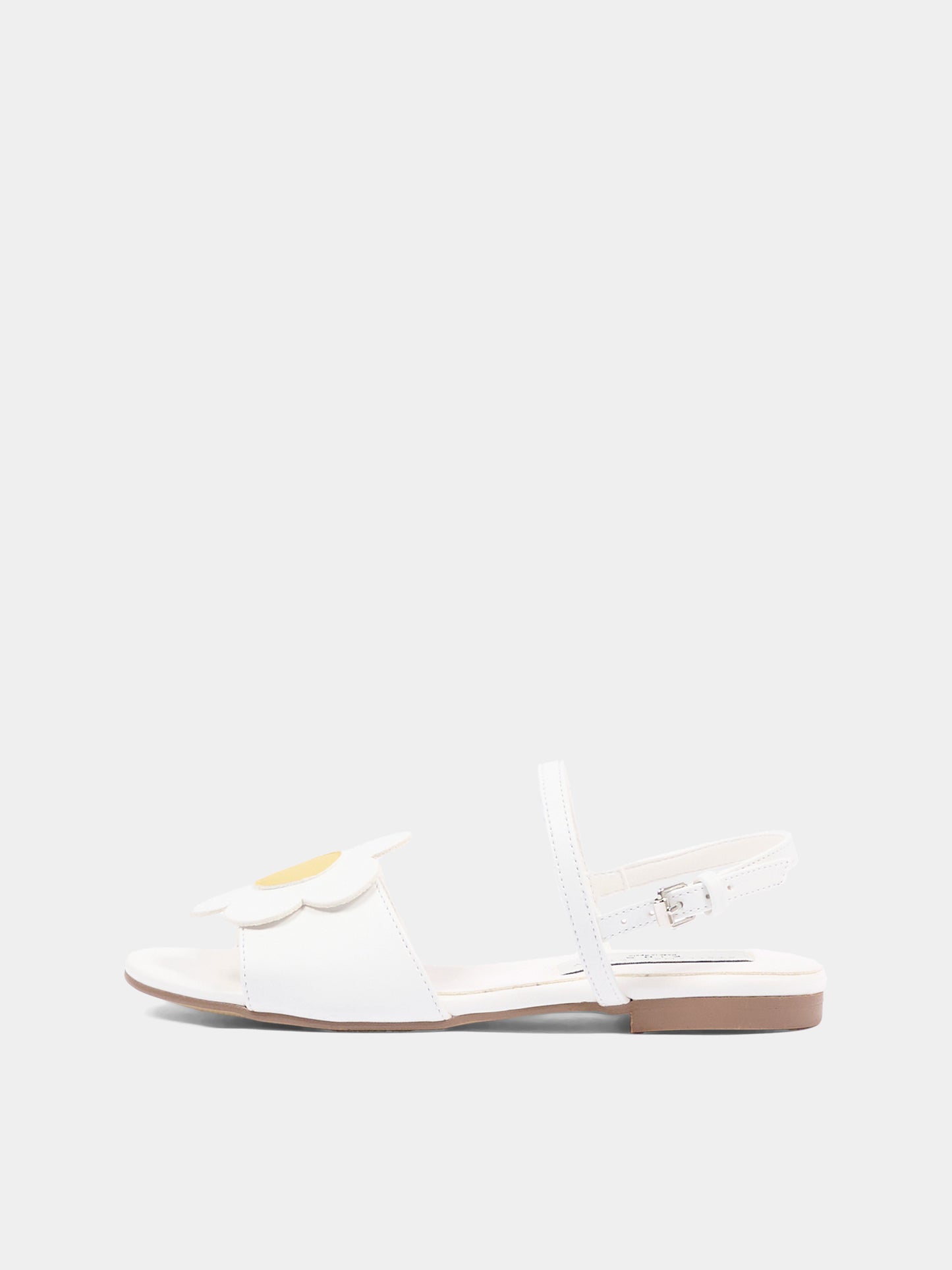 Sandali avorio per bambina con margherita,Stella Mccartney Kids,TY0D06-Z2118 101