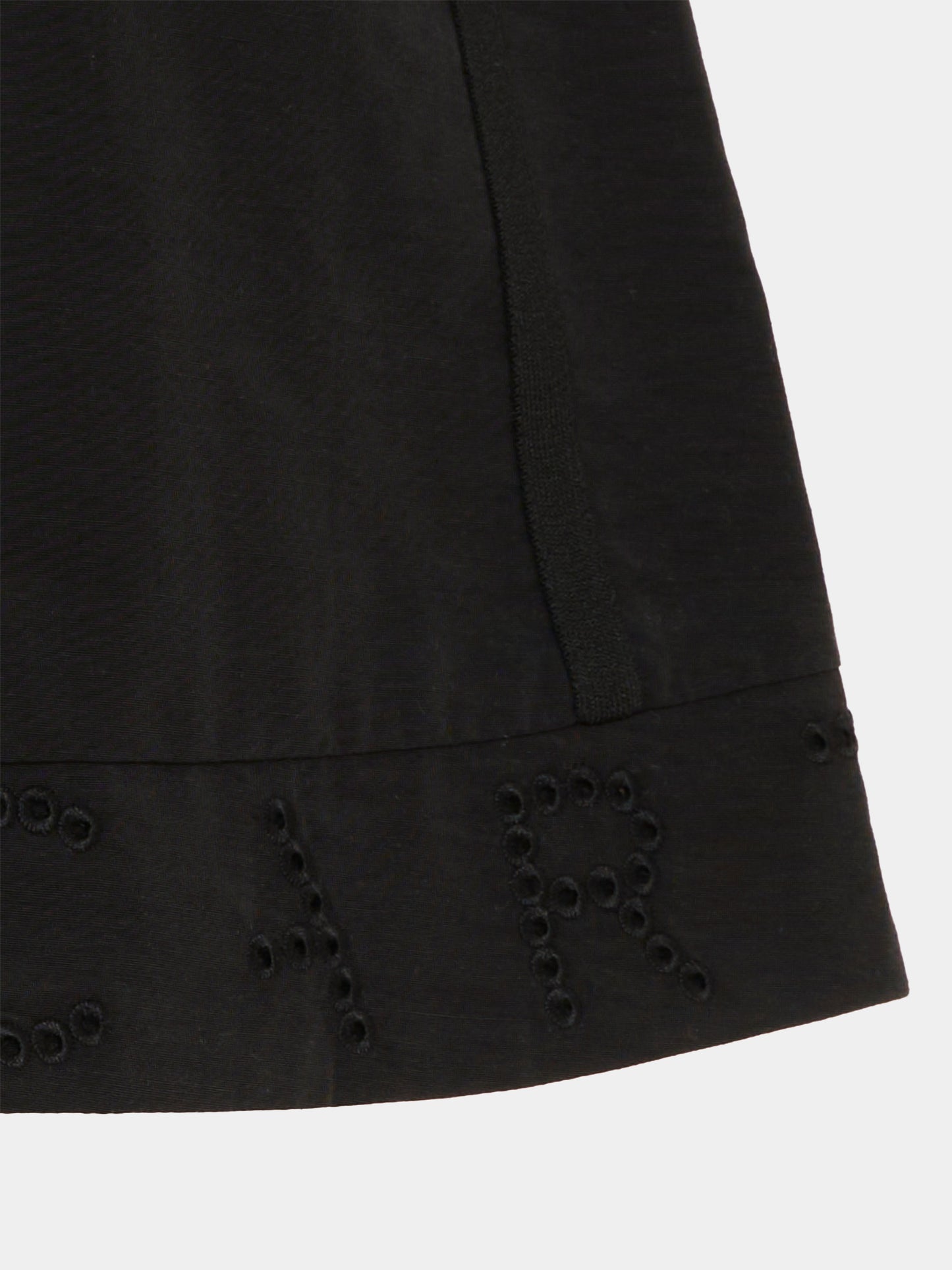 Gonna nera per bambina con logo,Stella Mccartney Kids,TY7A61-Z3484 930