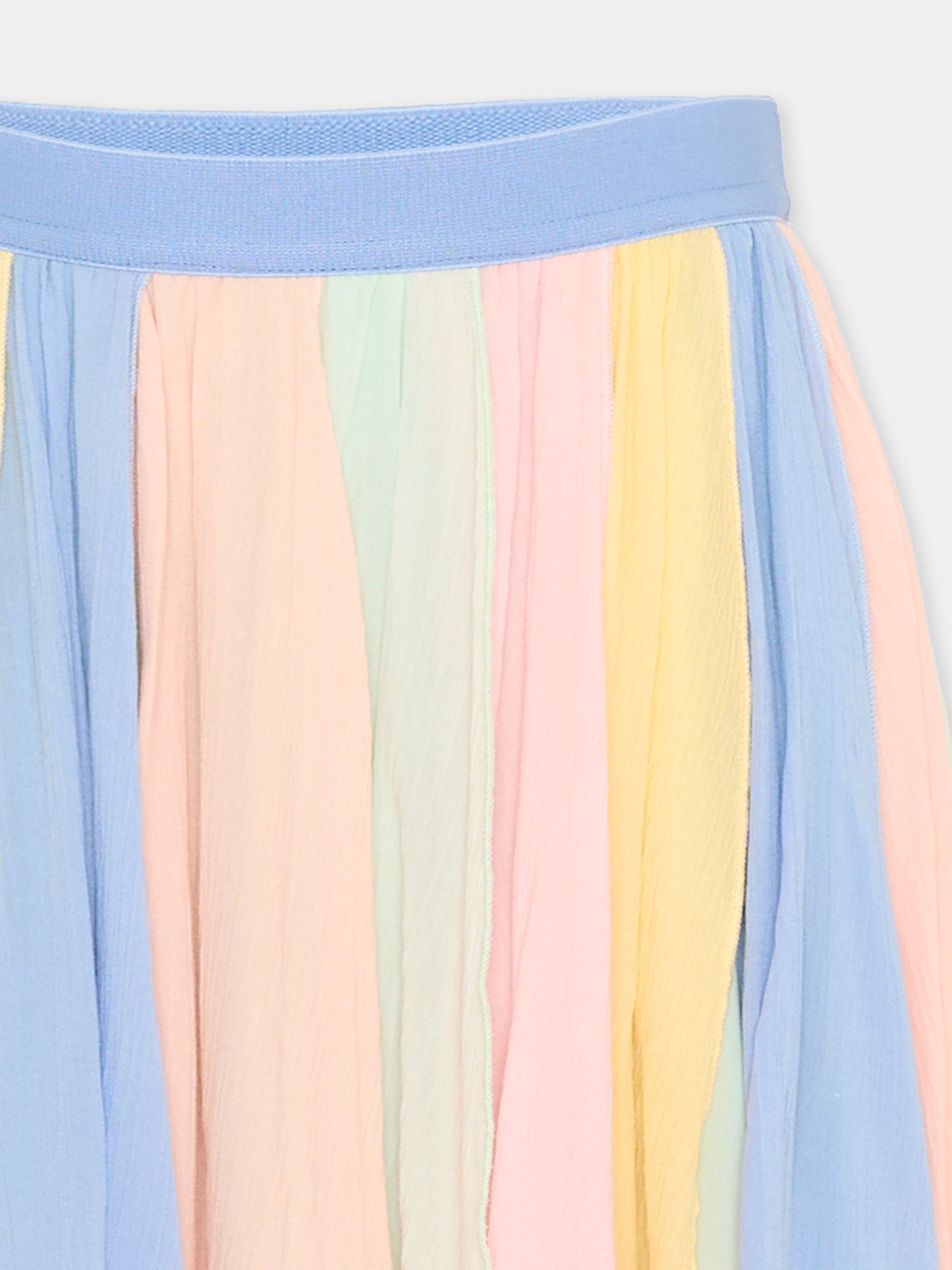 Gonna multicolor per bambina plissé,Stella Mccartney Kids,TY7A91-Z3556 999