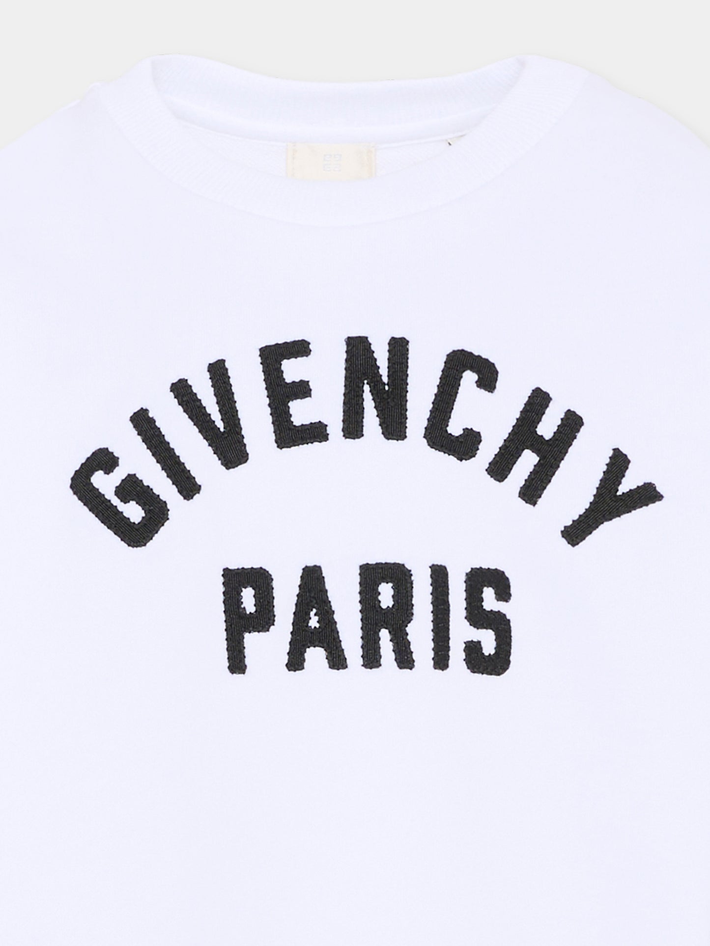 Felpa bianca per bambini con logo,Givenchy Kids,H31214 10P