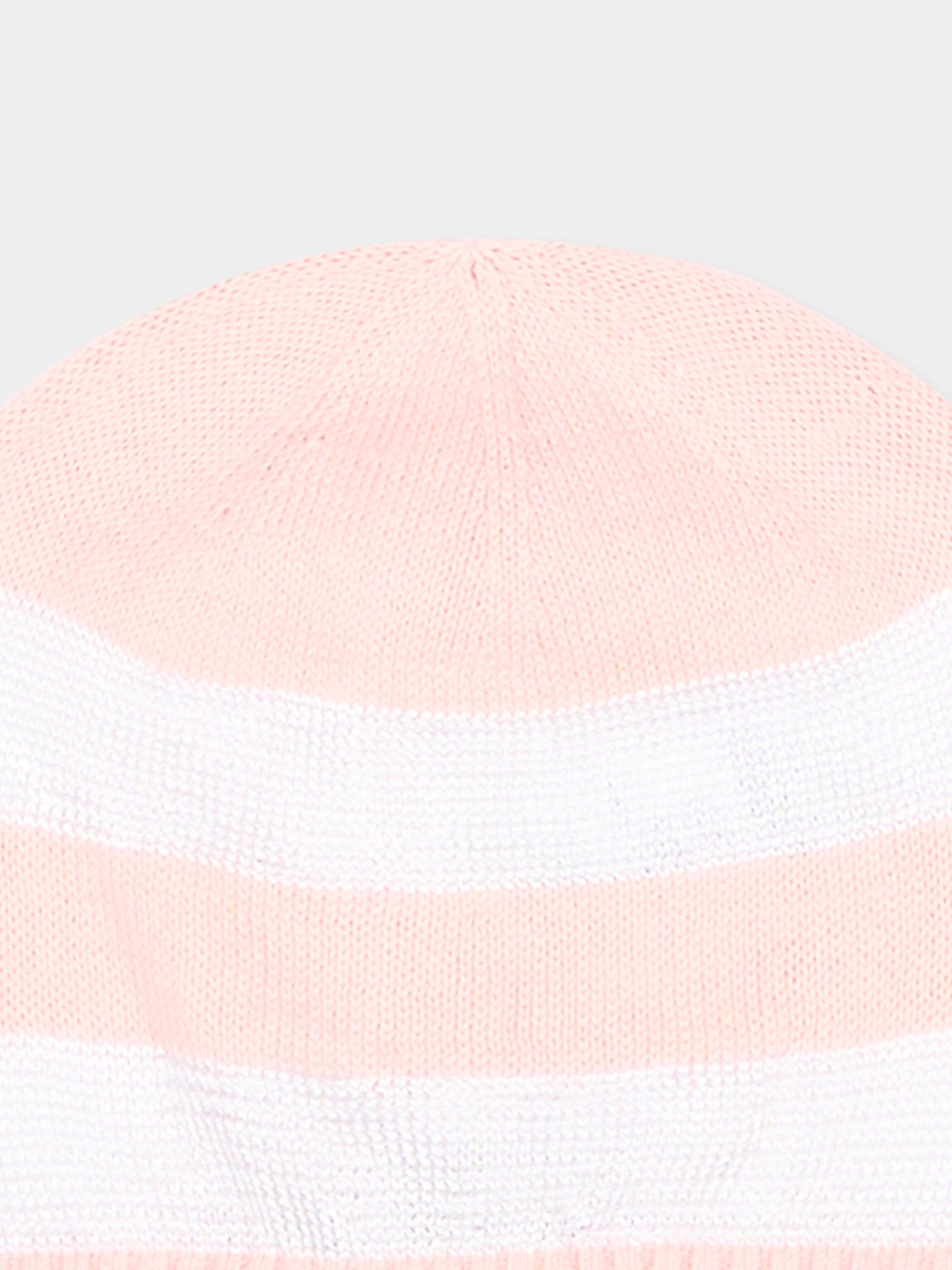 Cappello rosa a righe per neonata,Gensami,HAT-STRIPES-CO BABY PINK