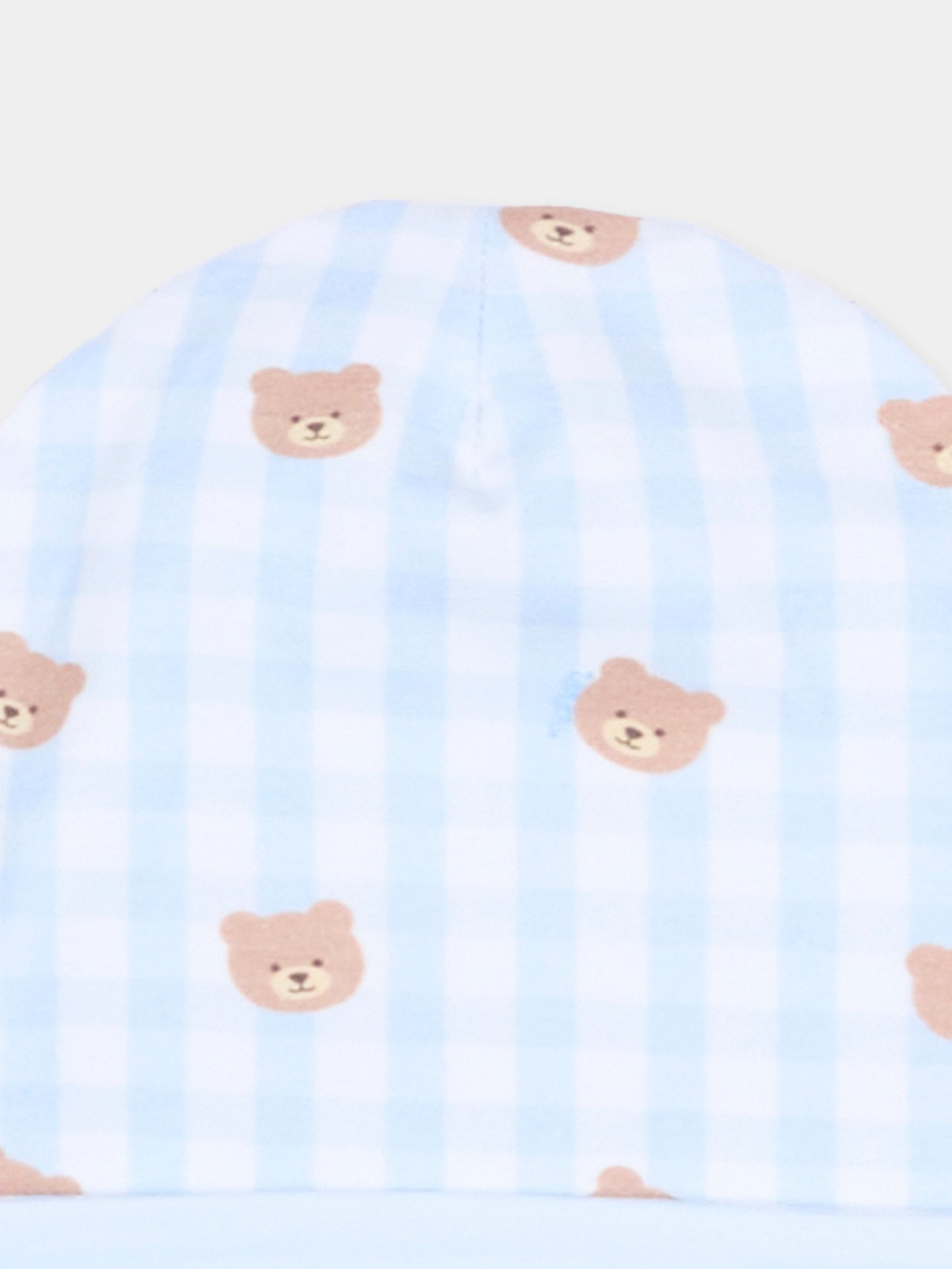 Cappello azzurro per neonato con teddy bear,Nanán,E26020A