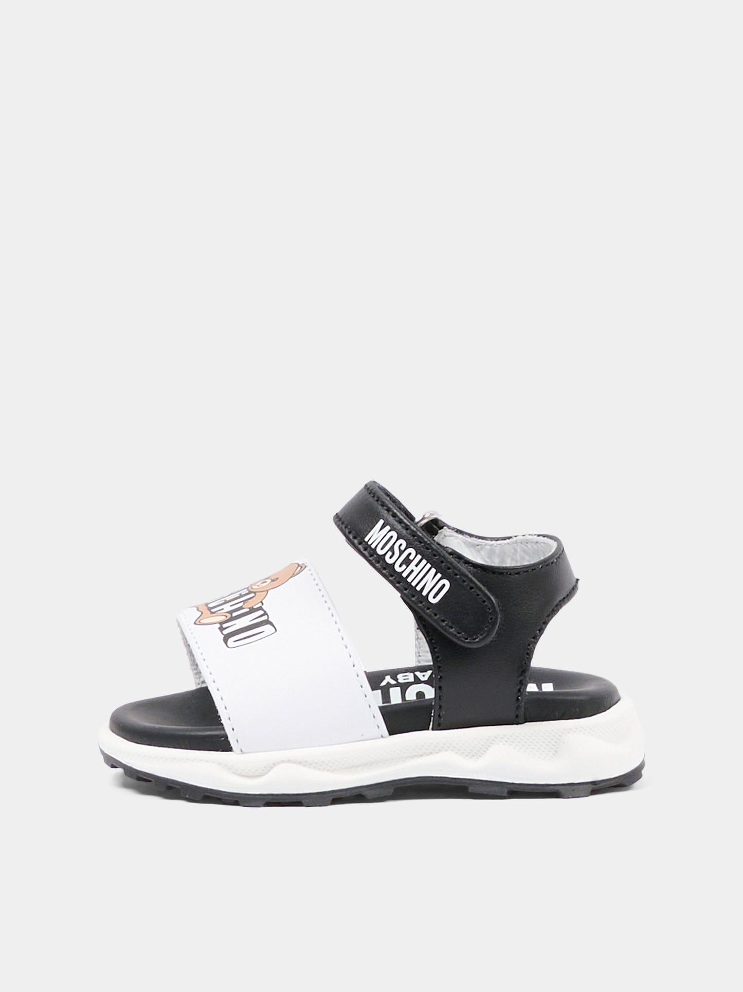 Sandali multicolor per bambini con logo,Moschino Kids,82935 - VAR3