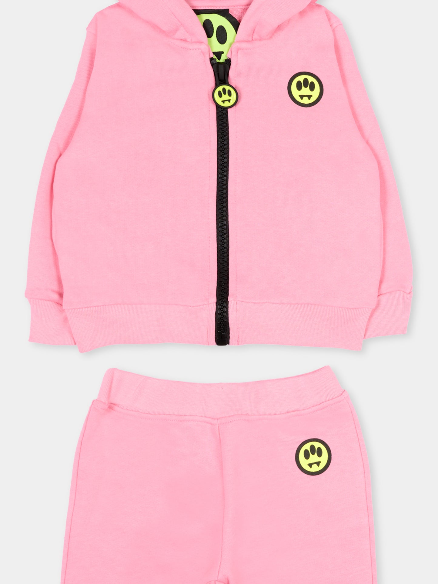 Completo sportivo rosa per neonata con logo,Barrow,S6BKUNSF190 BW311