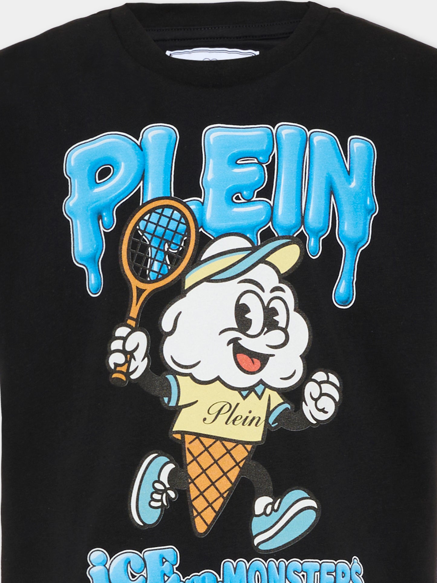 Felpa nera per bambino con teschio,Philipp Plein Junior,S6PHJBTH037 110