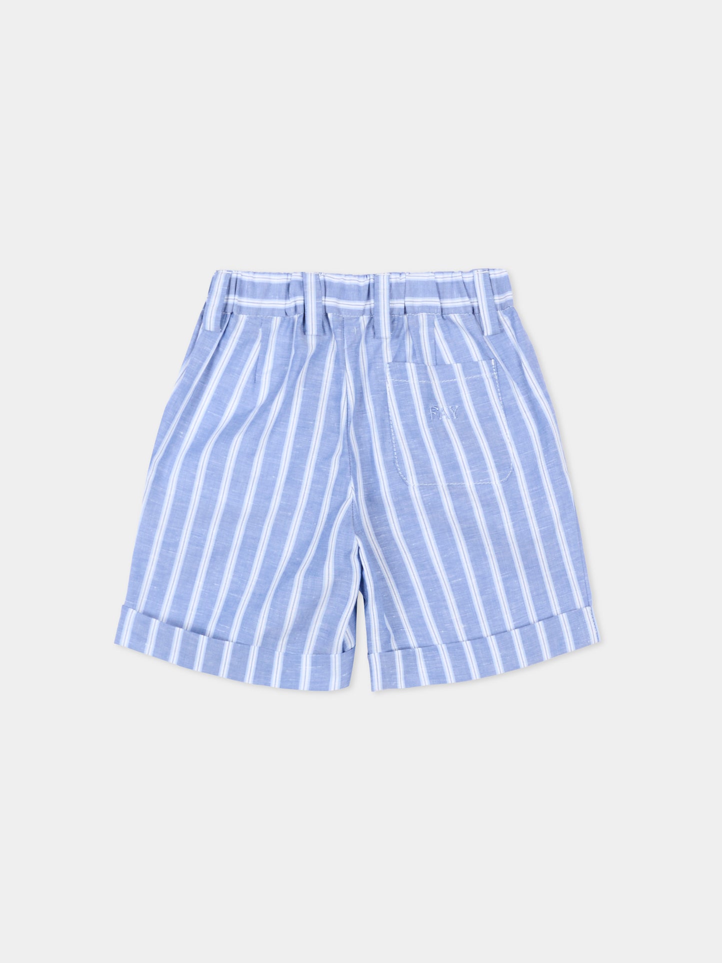Shorts blu a righe per neonato,Fay Kids,FY6539 Z3751 100BL