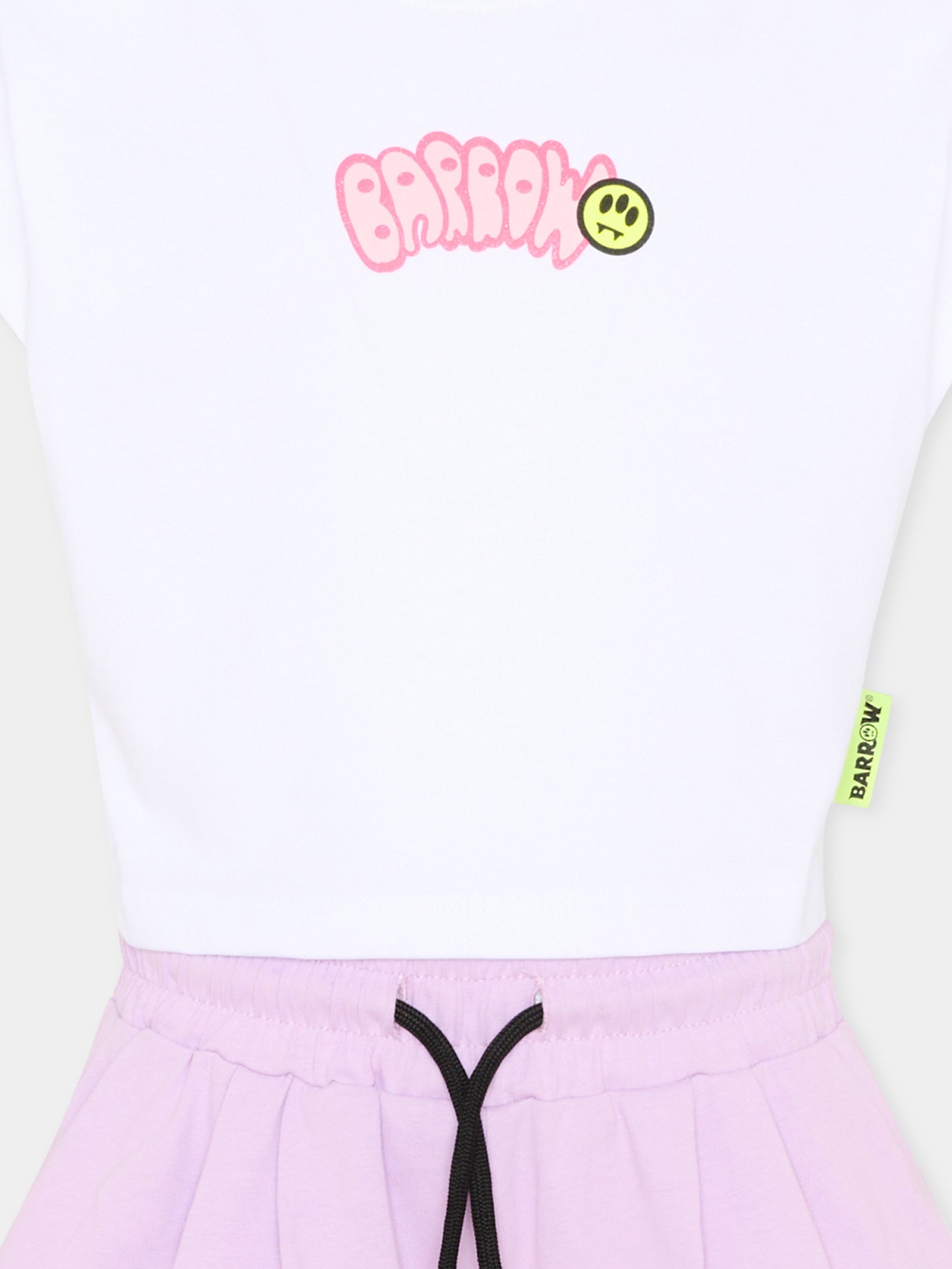 Completo sportivo multicolor per bambina con logo,Barrow,S6BKJGTR029 002/01