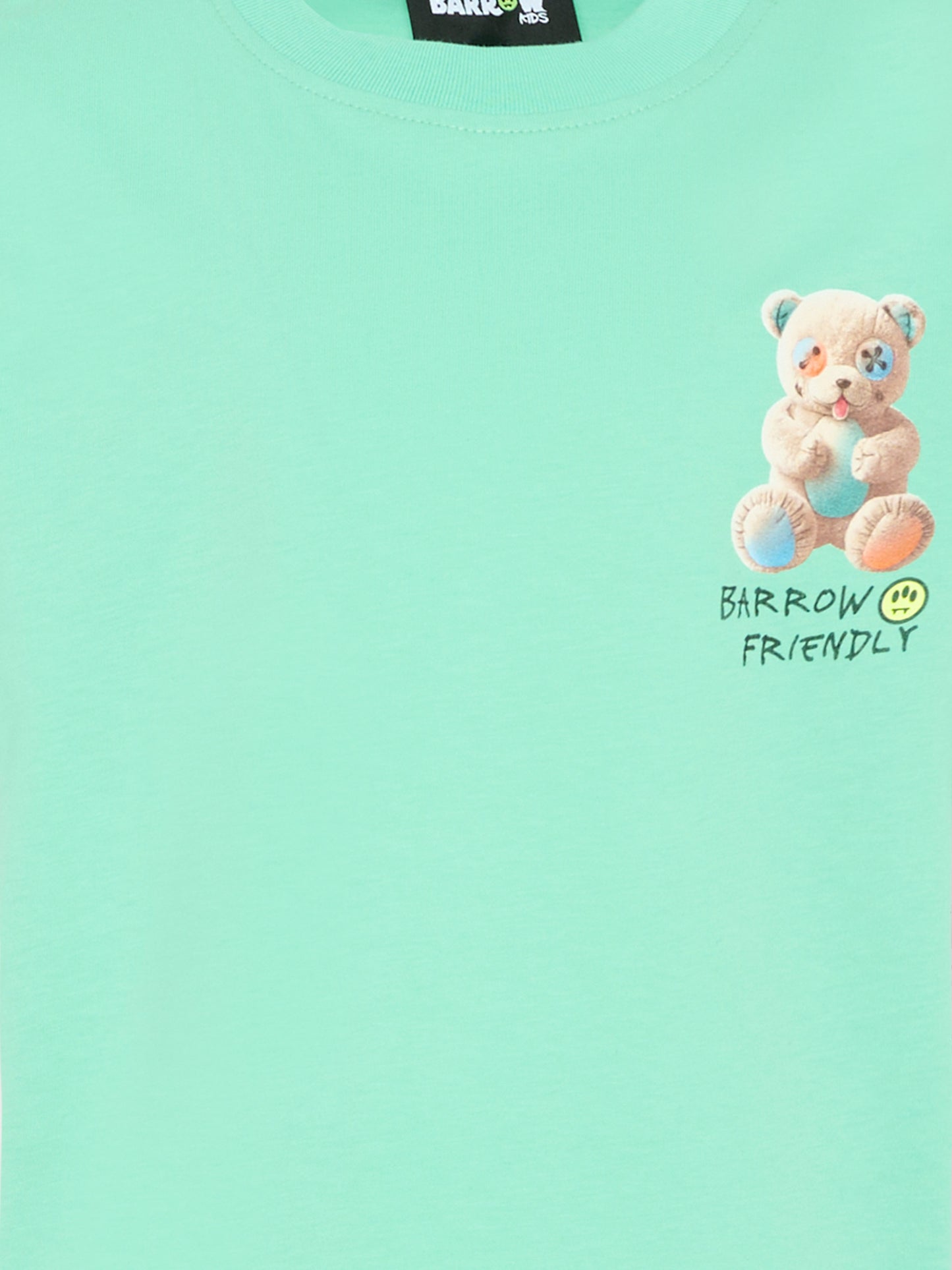 T-Shirt verde per bambini con Teddy Bear,Barrow,S6BKJUTH003 087