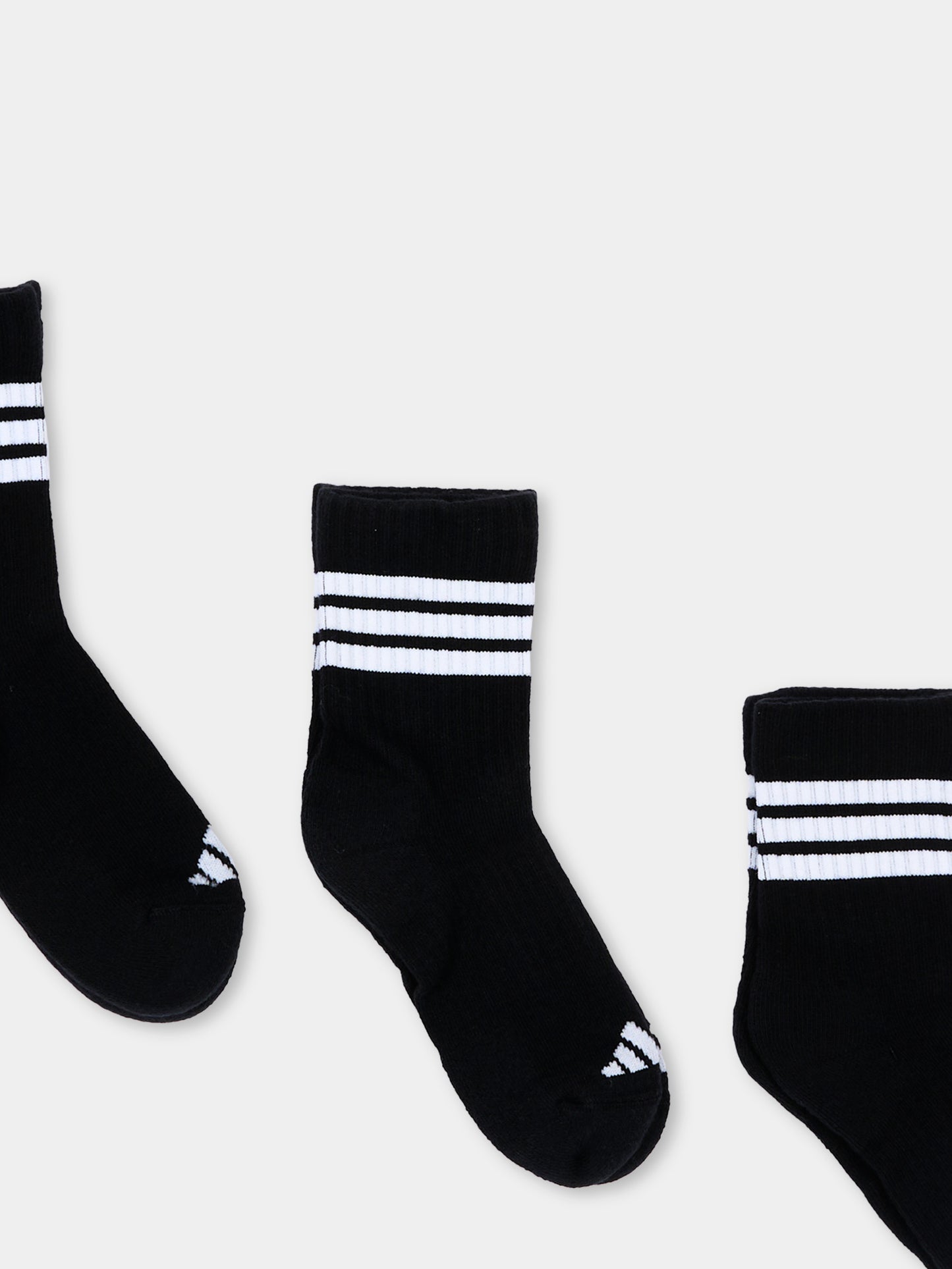 Calzini neri per bambini con logo,Adidas,KD1719