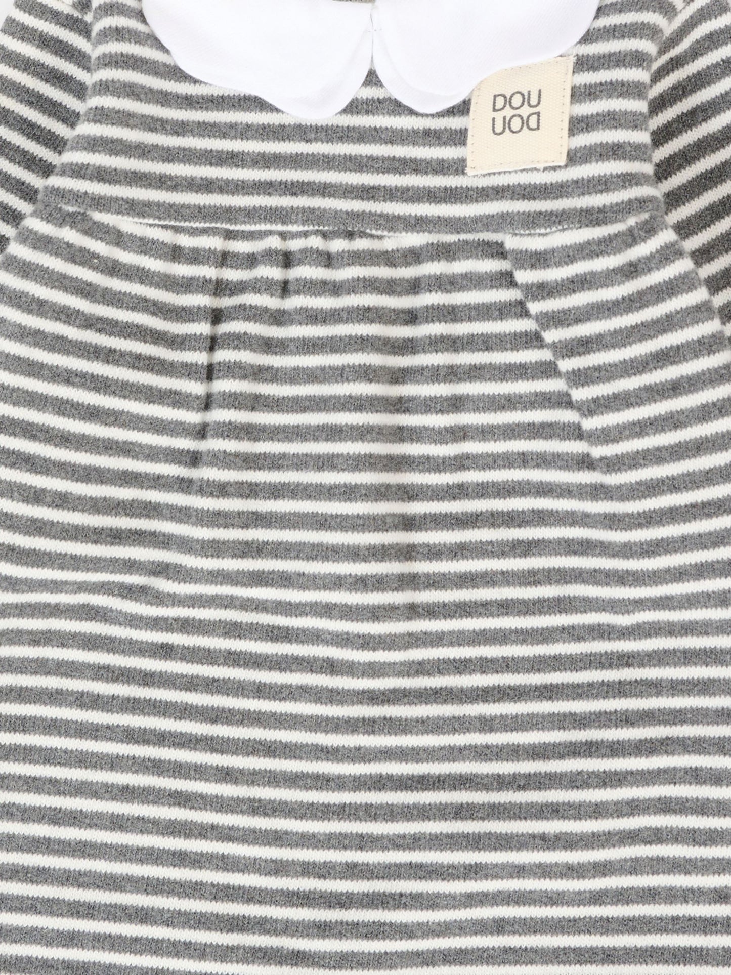 Tutina grigia per neonata con patch,Douuod Kids,DTA010 Z1639 105GR