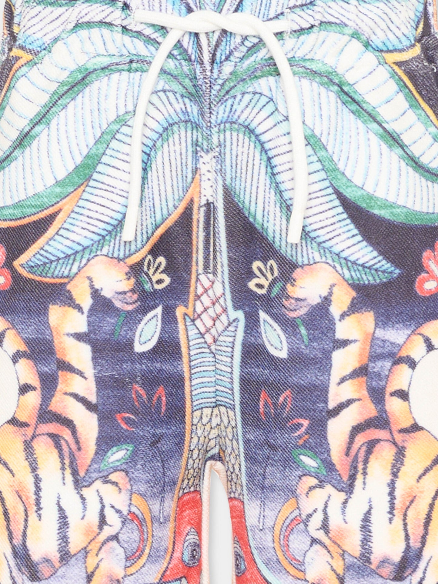 Shorts multicolor per bambino con stampa giungla,Just Cavalli Kids,JBP26082BE INDIA DIGITAL