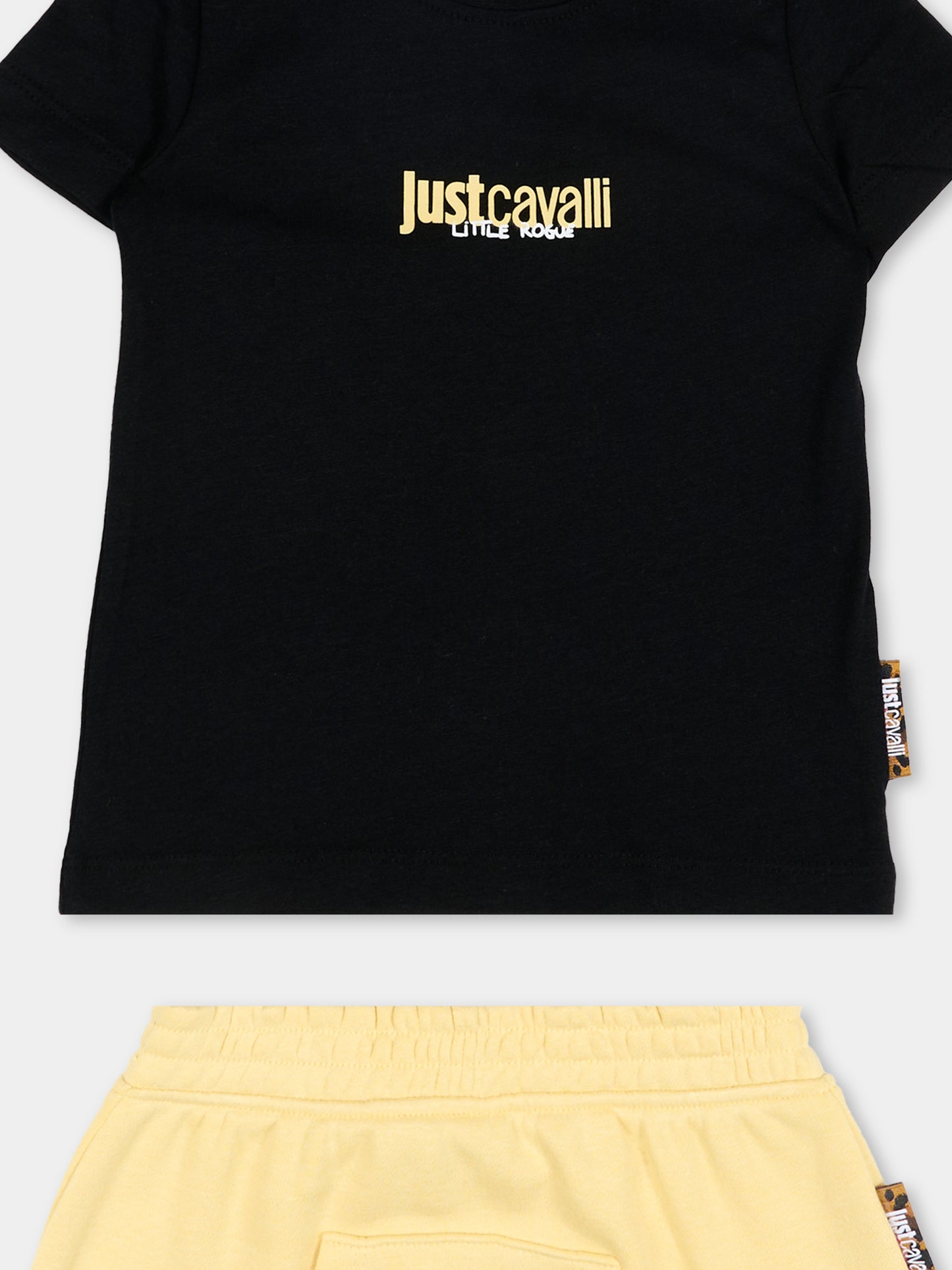 Completo sportivo nero per neonata con logo,Just Cavalli Kids,JIP26035CJ BLACK