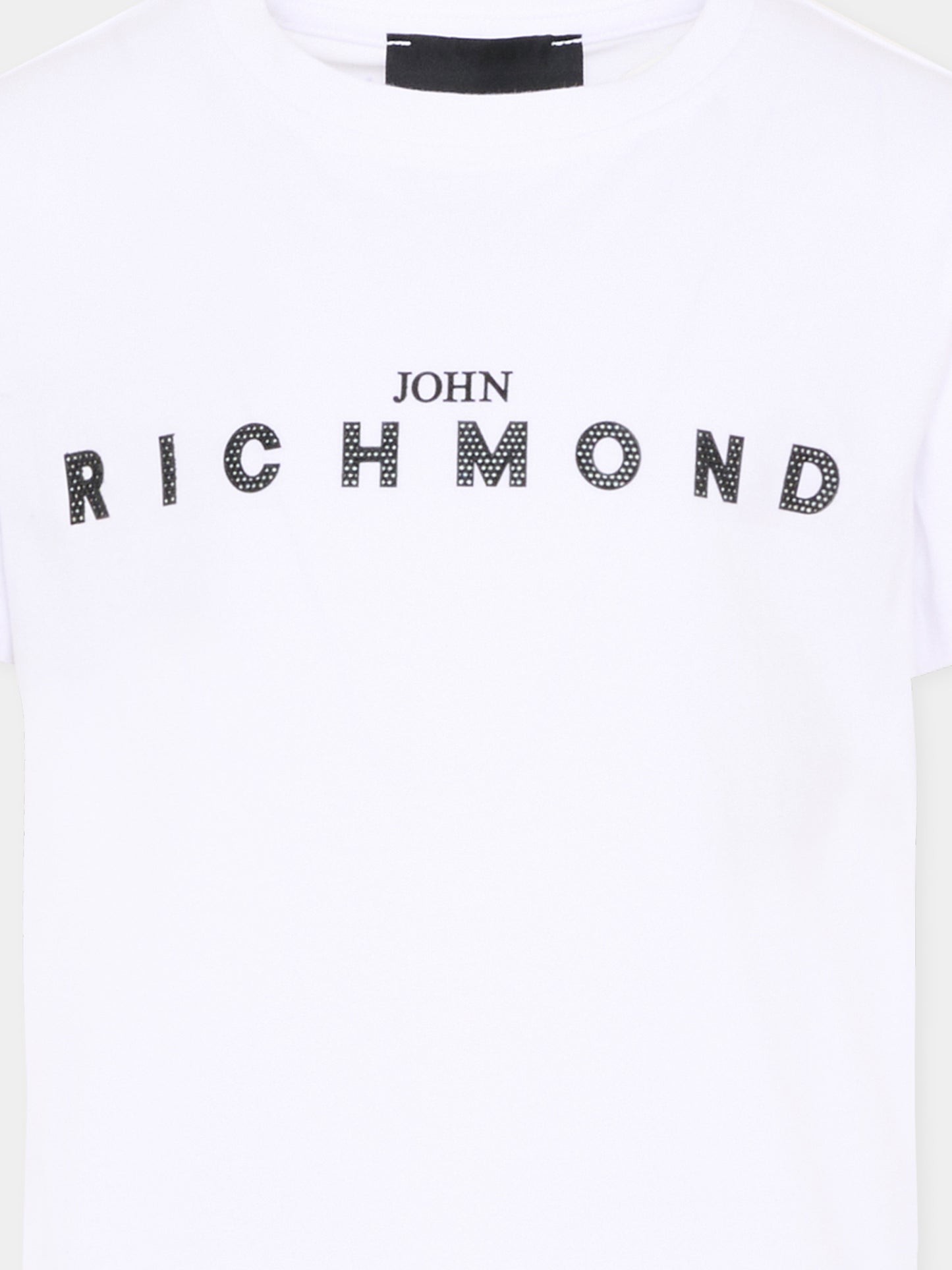 T-Shirt bianca per bambini con logo,Richmond,RBP26008TS WHITE