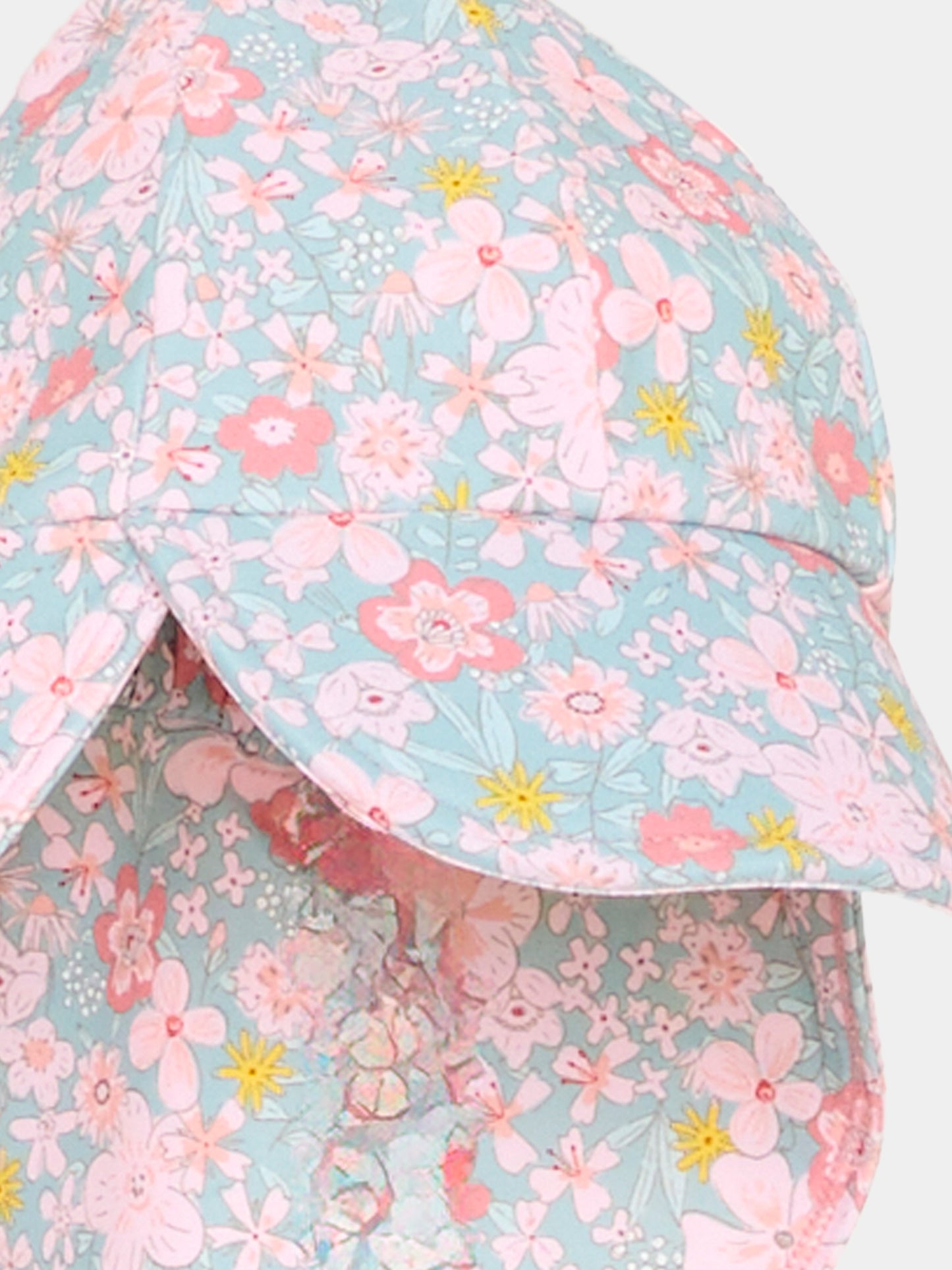 Cappello multicolor per neonata floreale,Petit Bateau,A0FDZ SPRAY/MULTICO 01