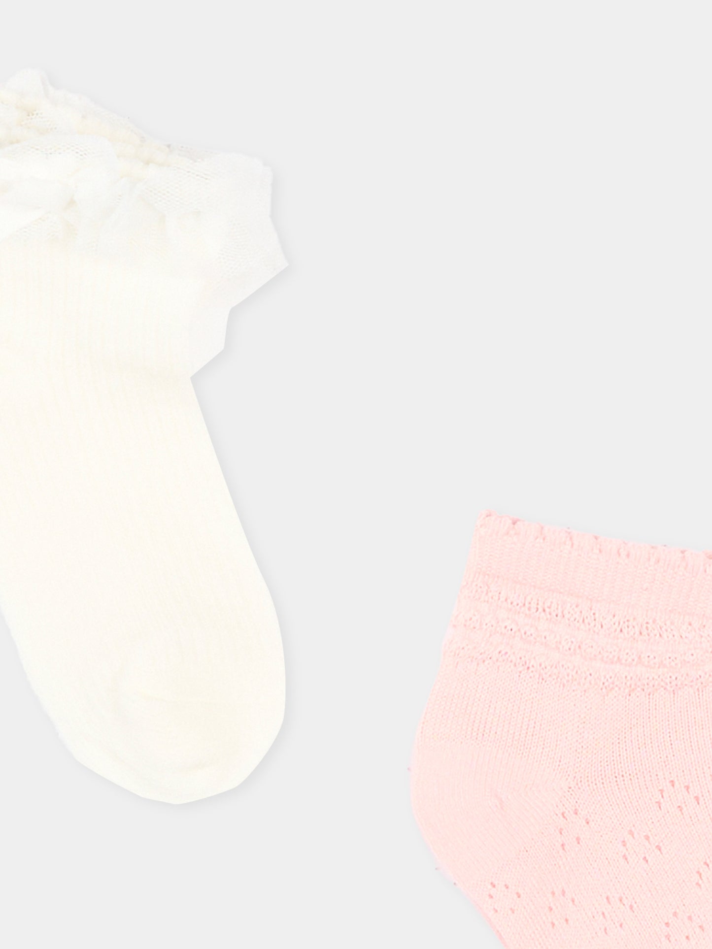 Calzino rosa per neonata traforato,Mayoral,10140 038