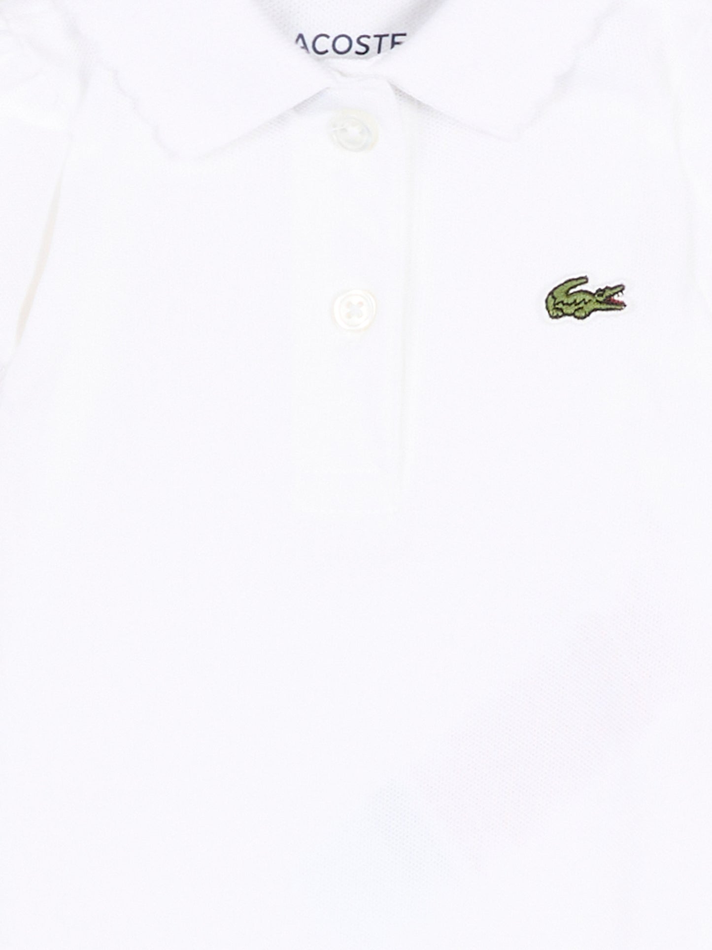 Body bianco per neonata con logo,Lacoste,7120 W8L
