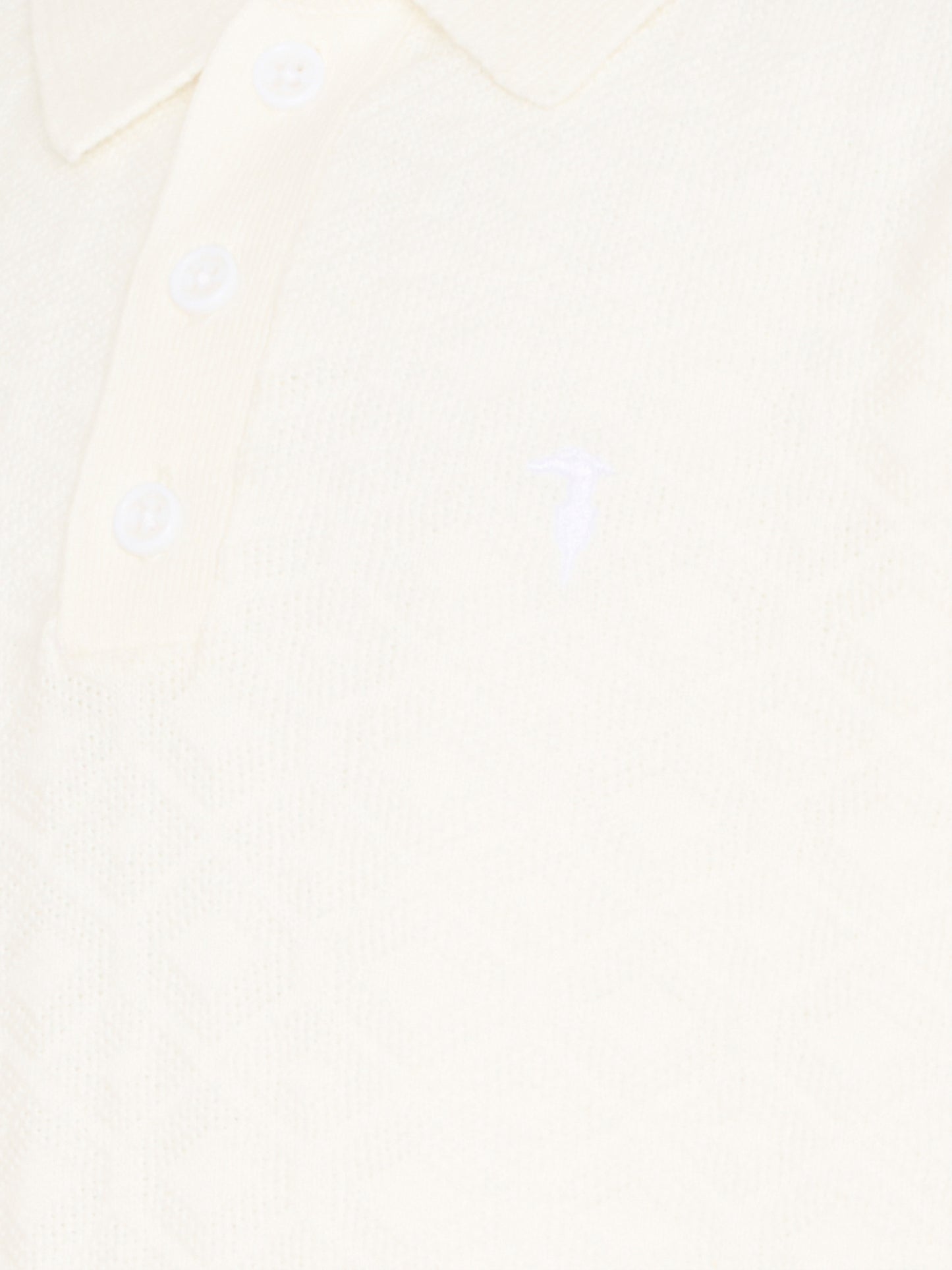 Polo bianca per bambino con levriero,Trussardi Junior,TBP26081PO OFF-WHITE