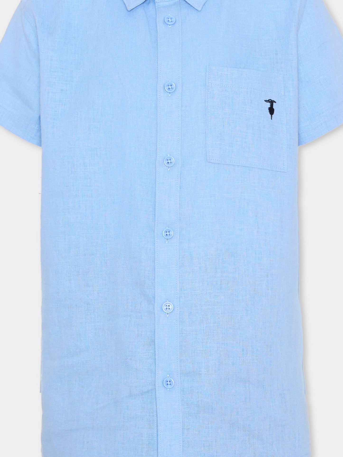 Completo blu per bambino con levriero,Trussardi Junior,TBP26019CL BLUE PLACID