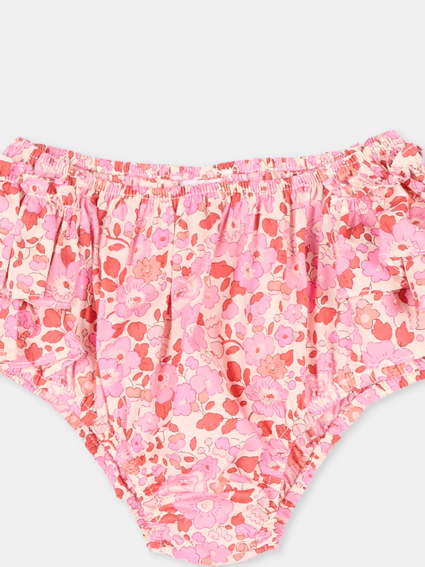 Slip bikini rosa per neonata floreale,Pesciolino Rosso,N04 S 166