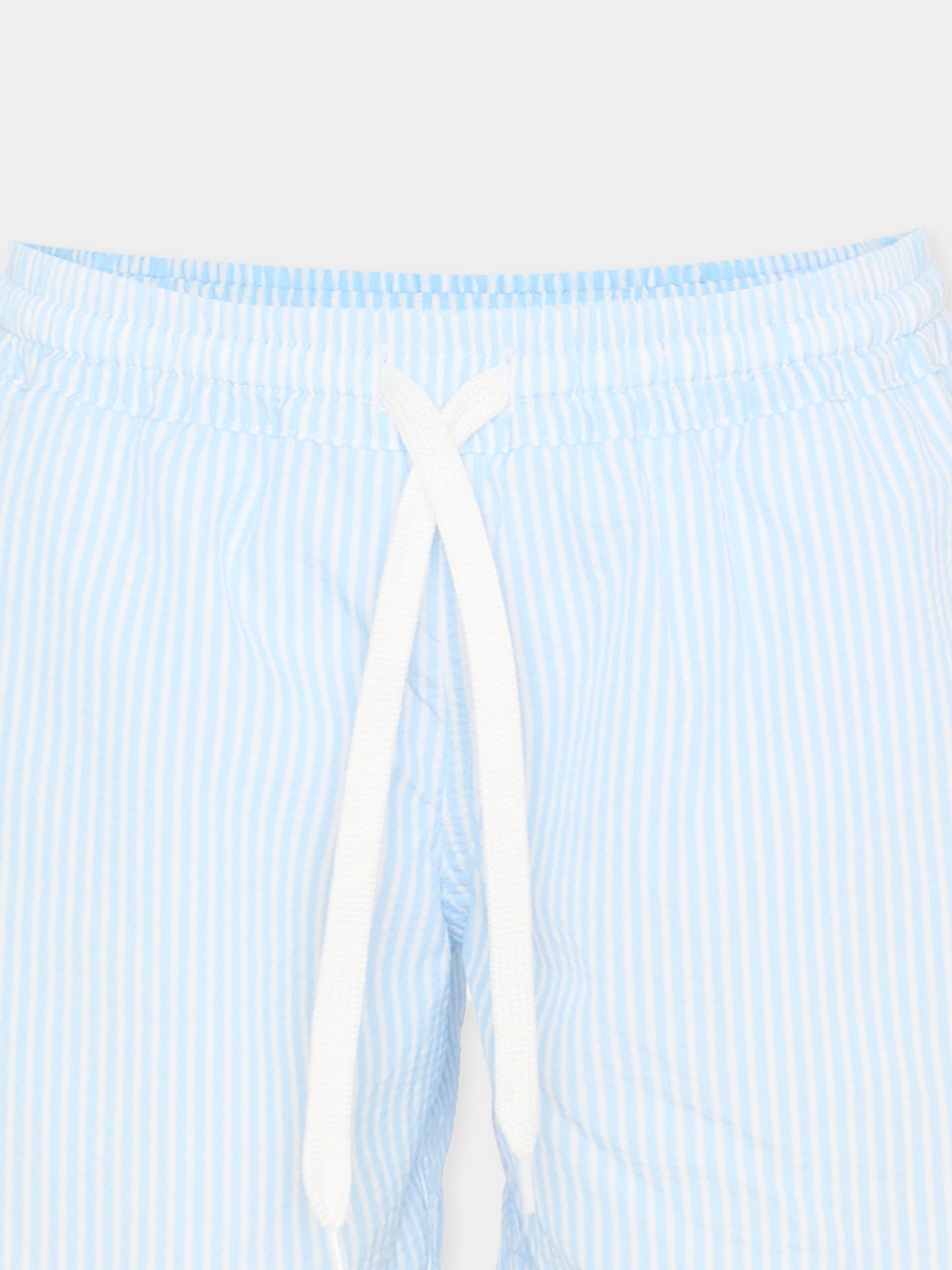 Boxer mare azzurro per bambino a righe,Pesciolino Rosso,M8 RIGA AZZURRA