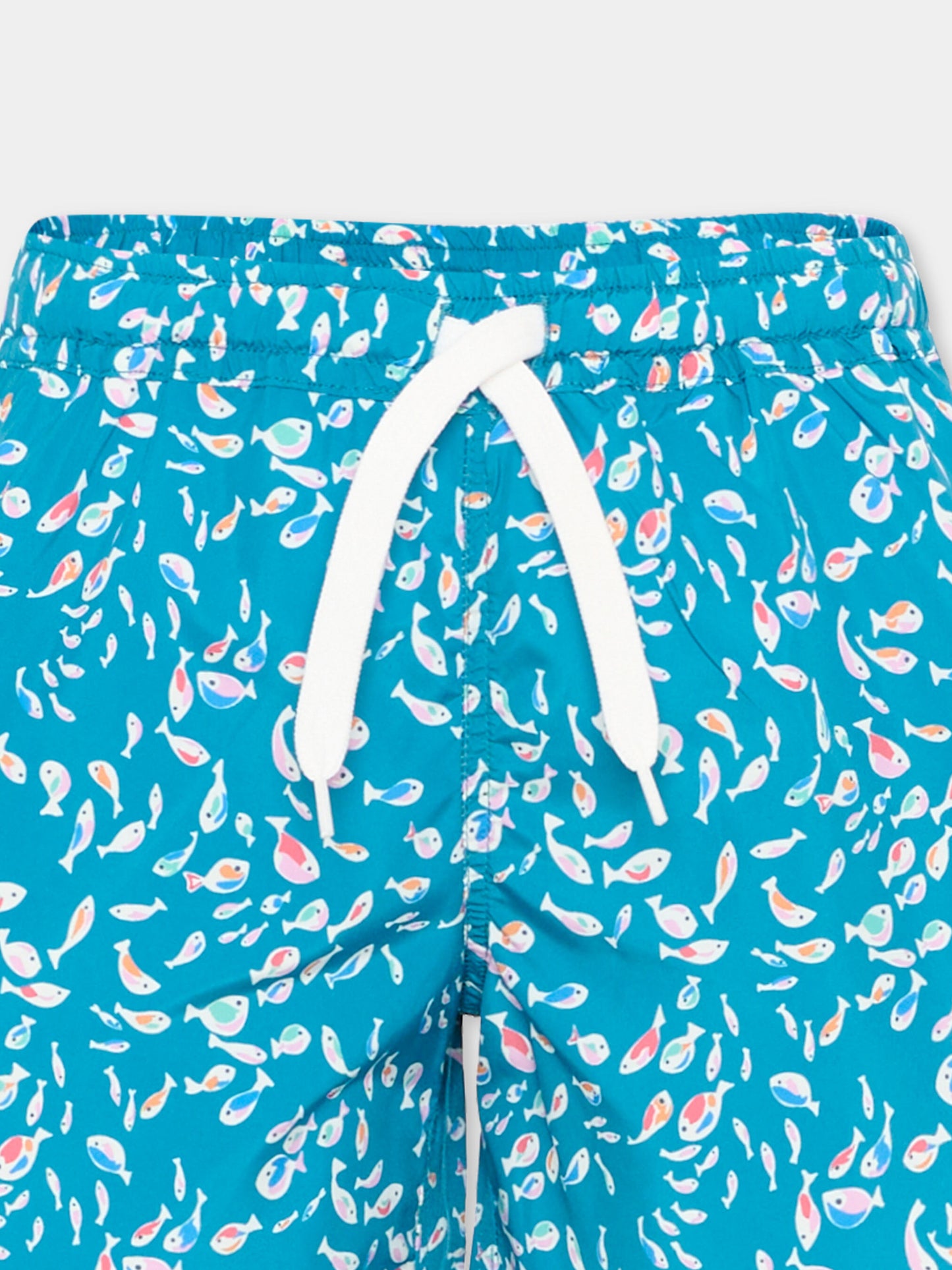 Boxer mare blu per bambino con pesci,Pesciolino Rosso,M3 S 192