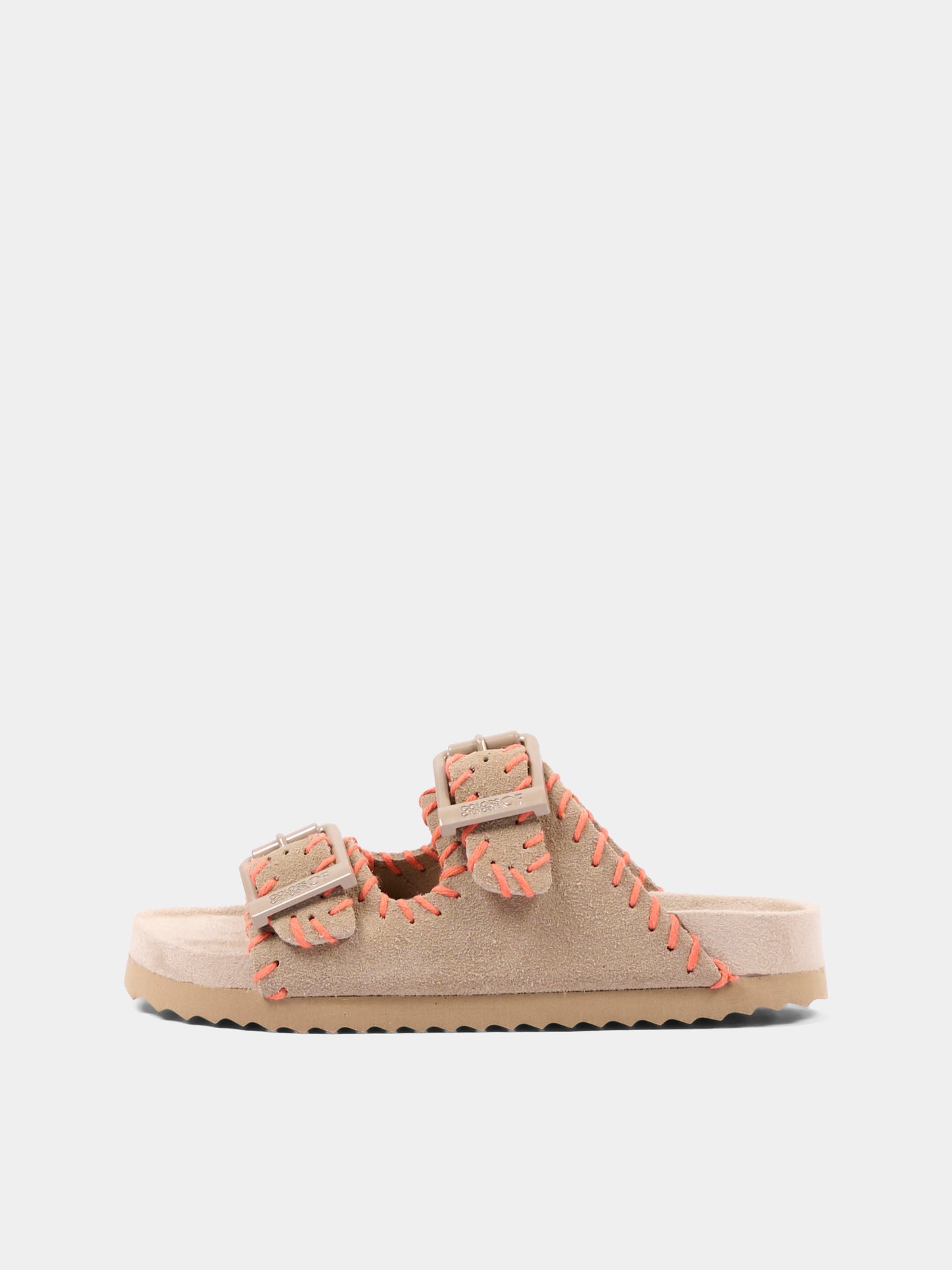 Sandali beige per bambina con impunture,Colors Of California,HC 2610 MUD