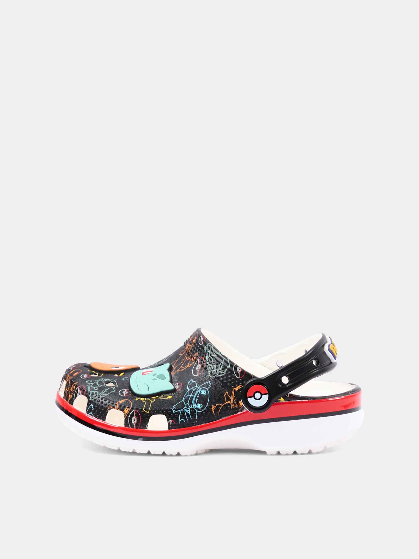 Black clogs for Kids with Pokémon