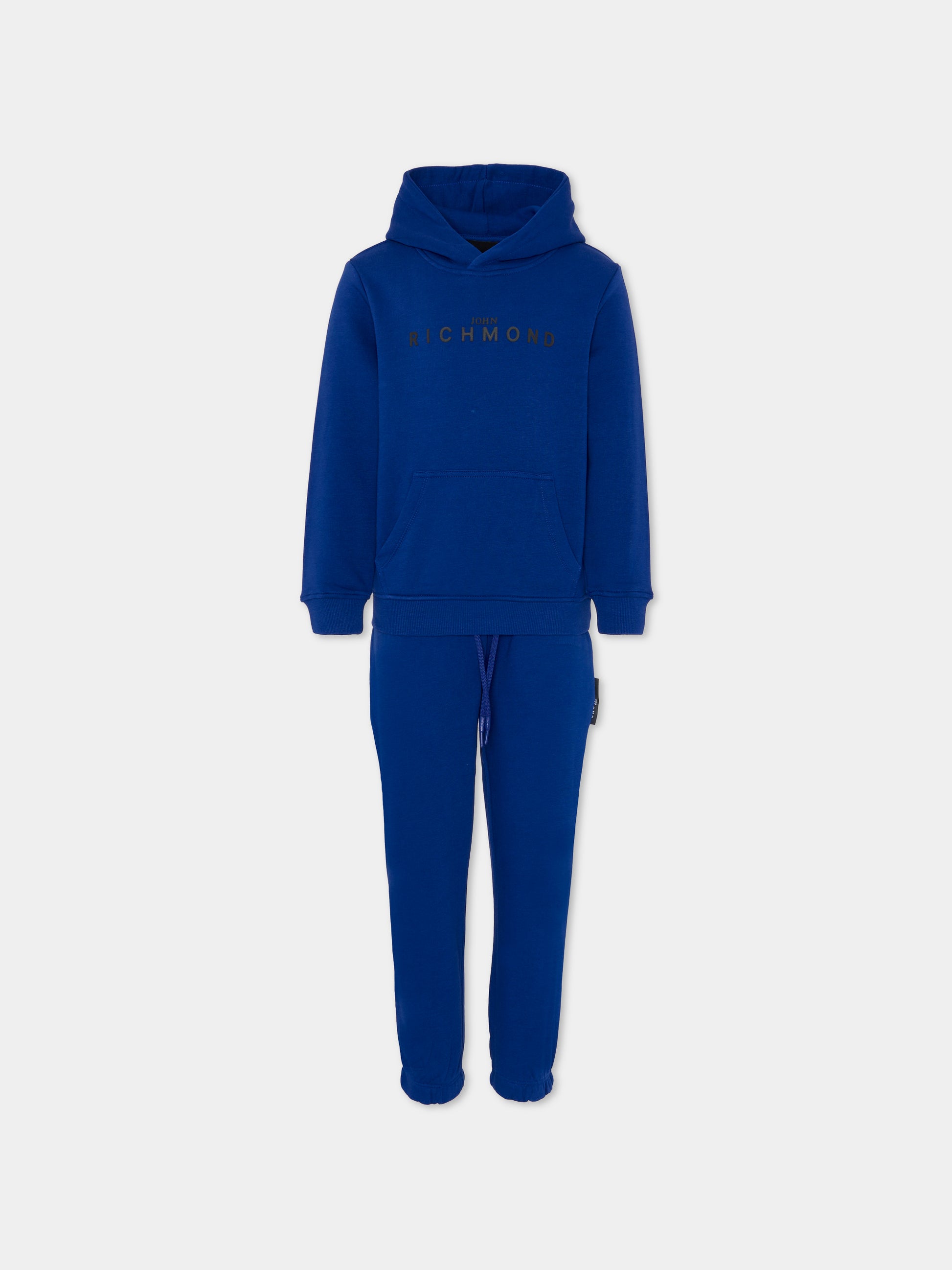 Completo blu per bambino con logo,Richmond,RBA25007CF BLUE SOLIDATE