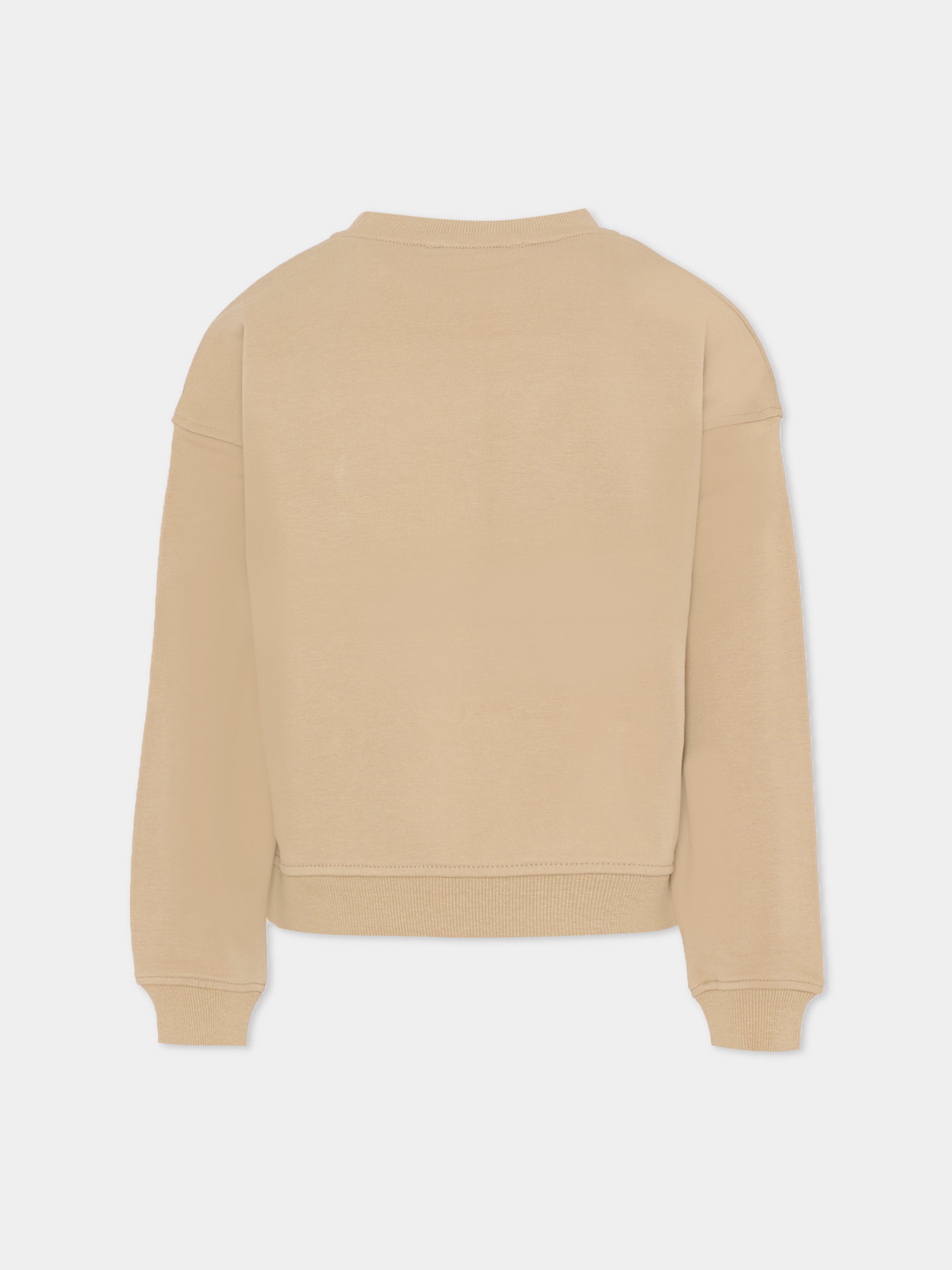 Felpa beige per bambini con logo,Richmond,RBA25237FE TRENCH COAT