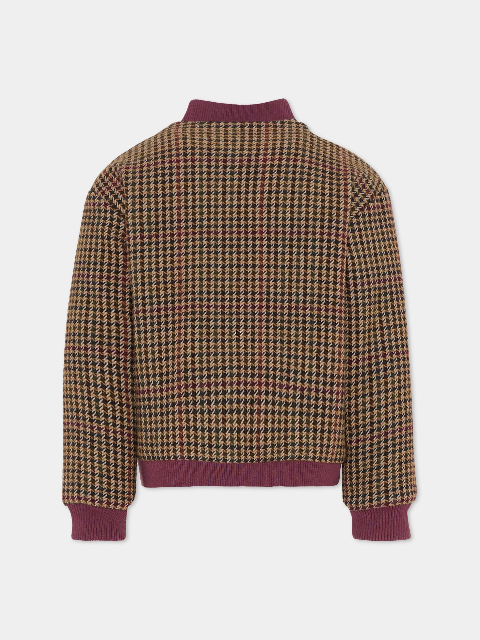 Bomber multicolor per bambina con spille,Richmond,RGA25110GB P.D.POULE-EGGPLANT