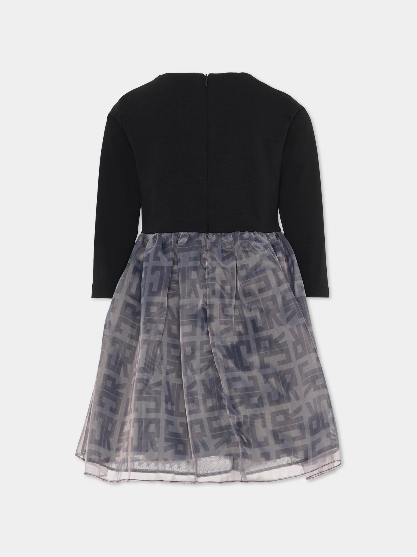 Vestito nero per bambina con logo,Richmond,RGA25174VE BLACK