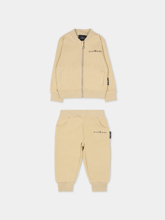 Completo beige per neonato con logo,Richmond,RIA25002CF TRENCH COAT