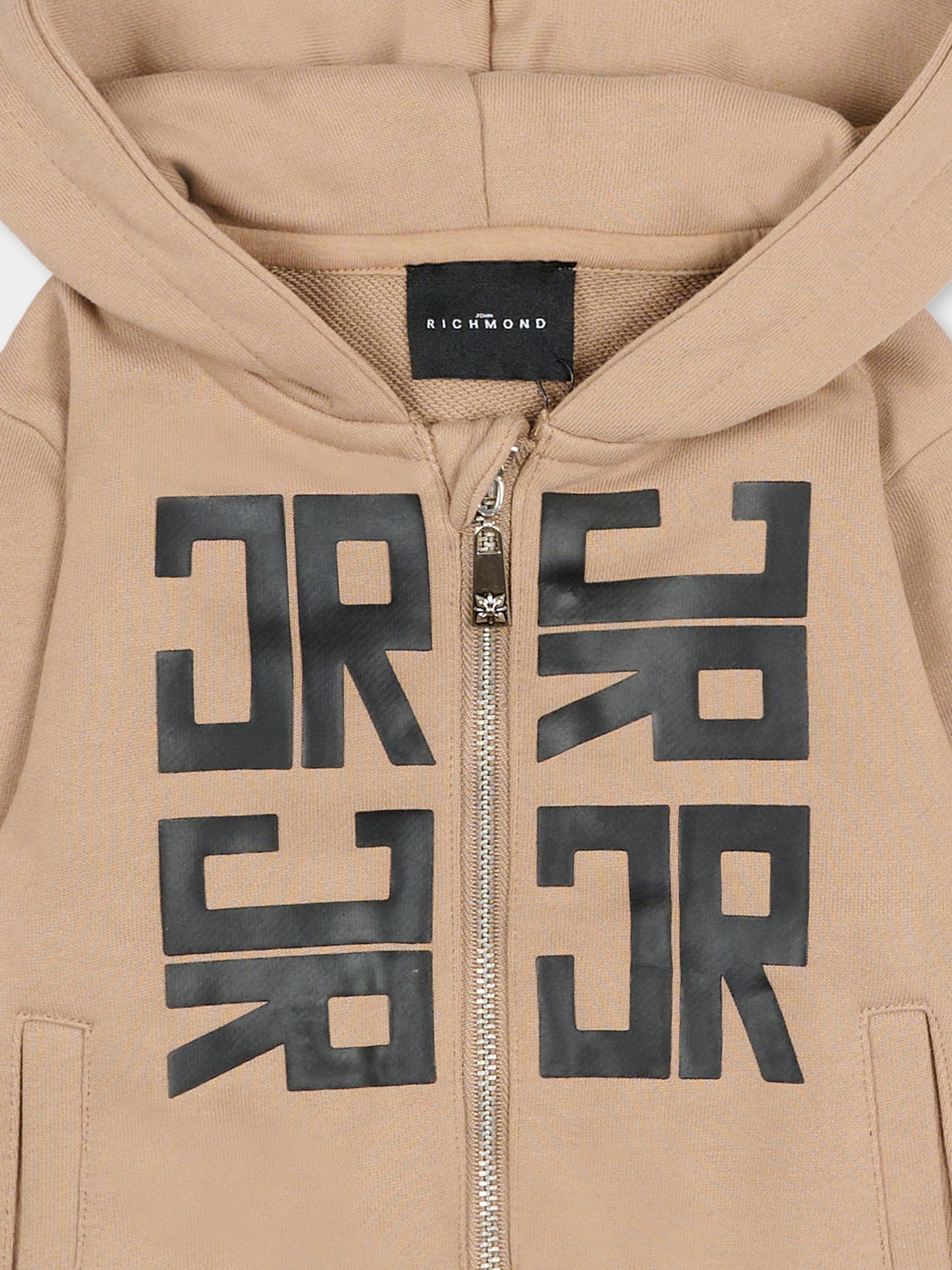 Felpa beige per neonato con loghi,Richmond,RIA25052FE TRENCH COAT