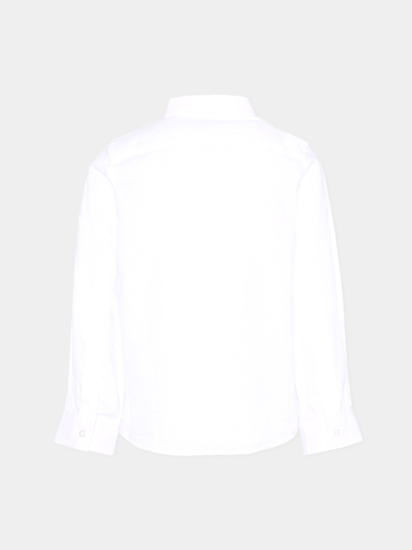 Camicia bianca per bambino con logo,Trussardi Junior,TBA25080CA OFF-WHITE